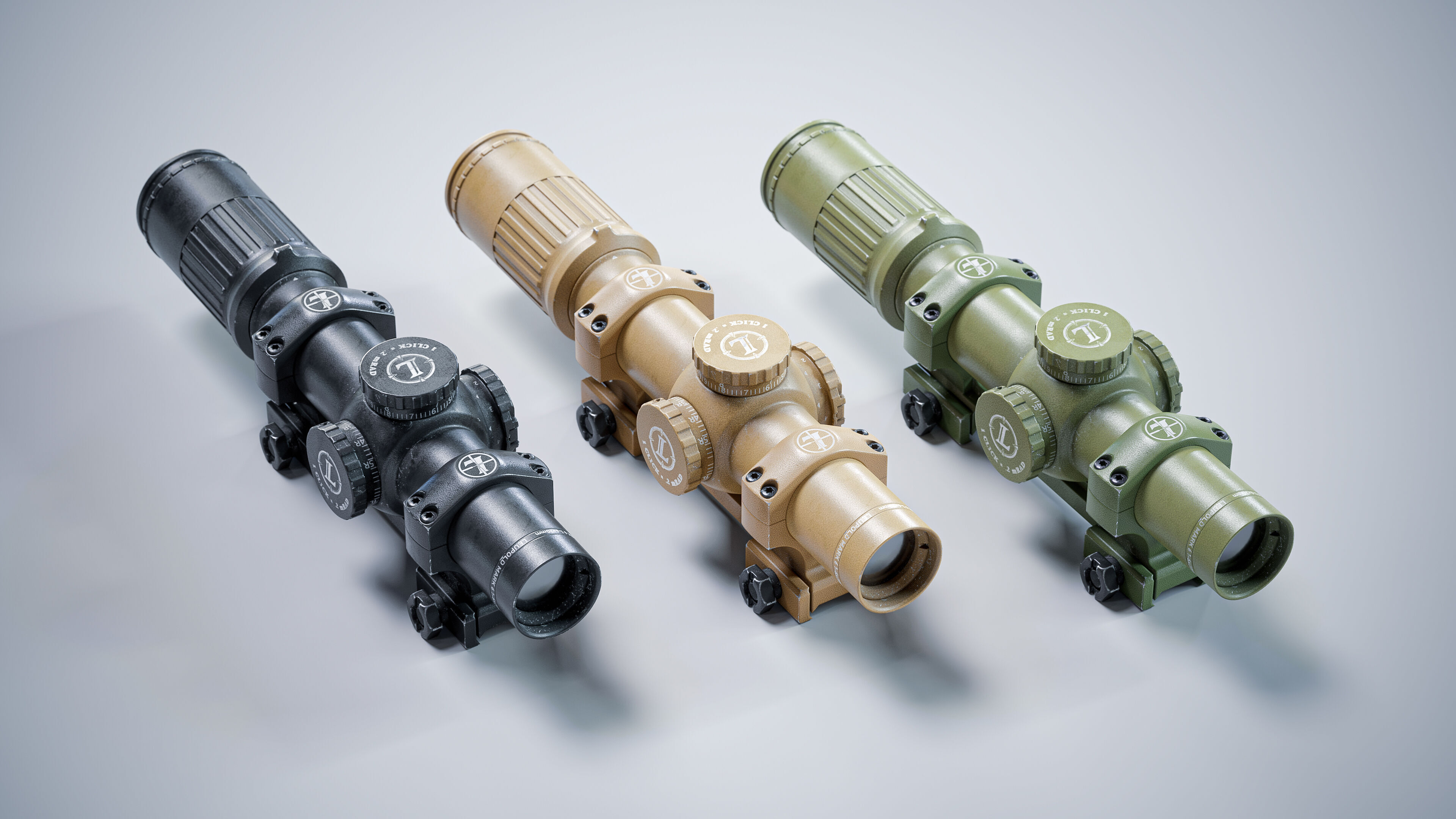 Leupold Mark-6 Scope Low-poly 3D model_2