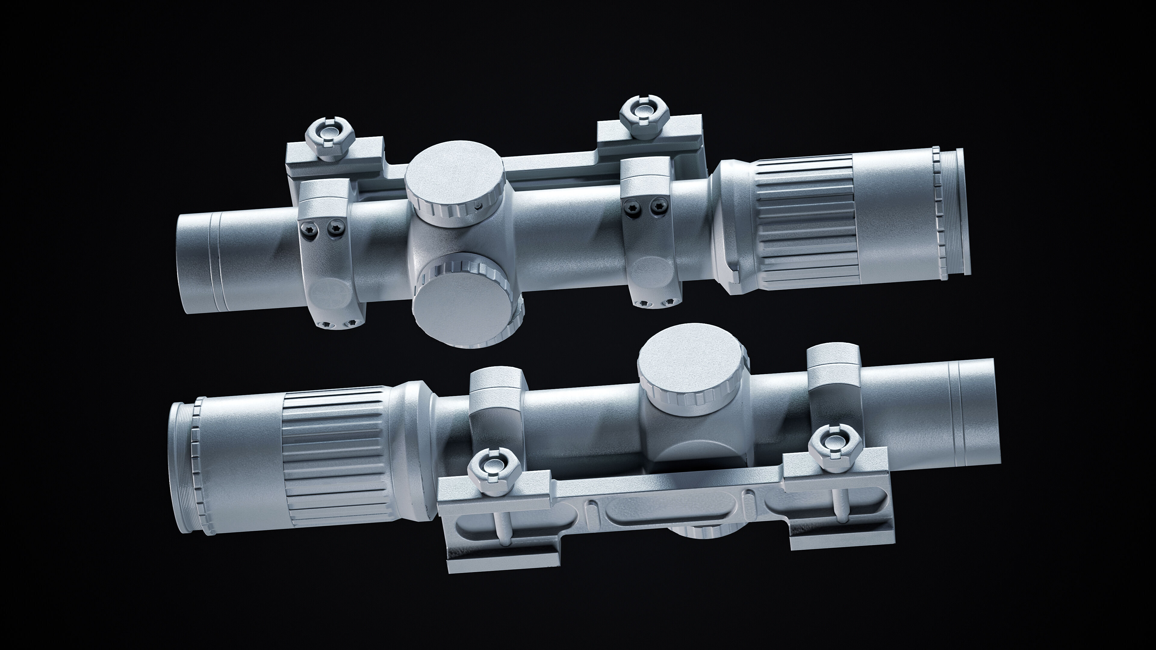 Leupold Mark-6 Scope Low-poly 3D model_15