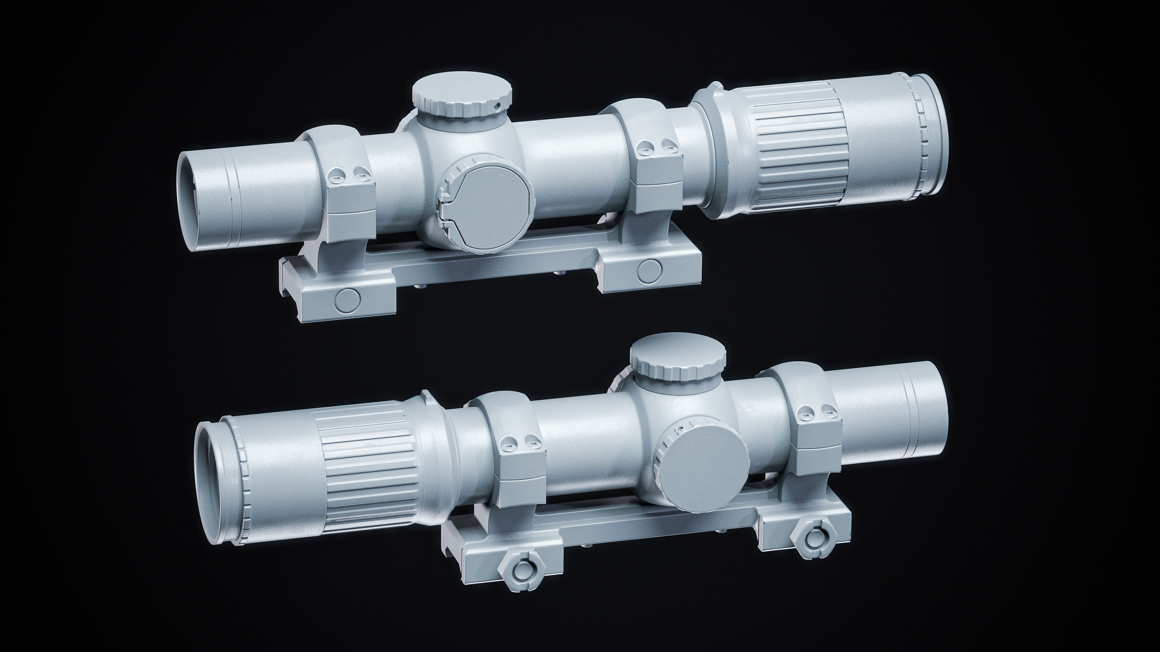 Leupold Mark-6 Scope Low-poly 3D model_16