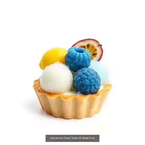 Artisan Ice Cream Delights 3D Model Collection