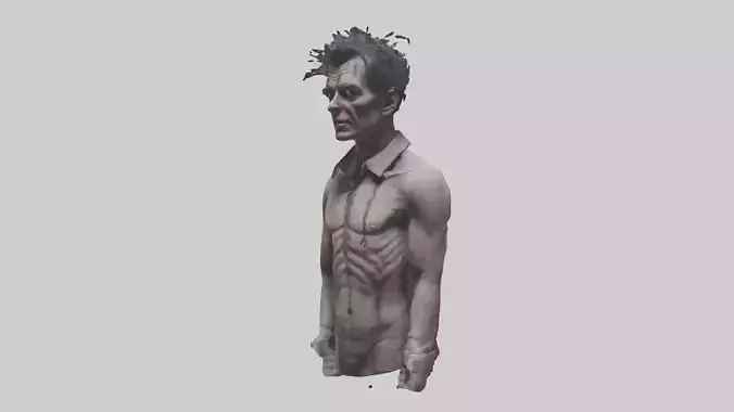Haunted man model Low-poly 3D model