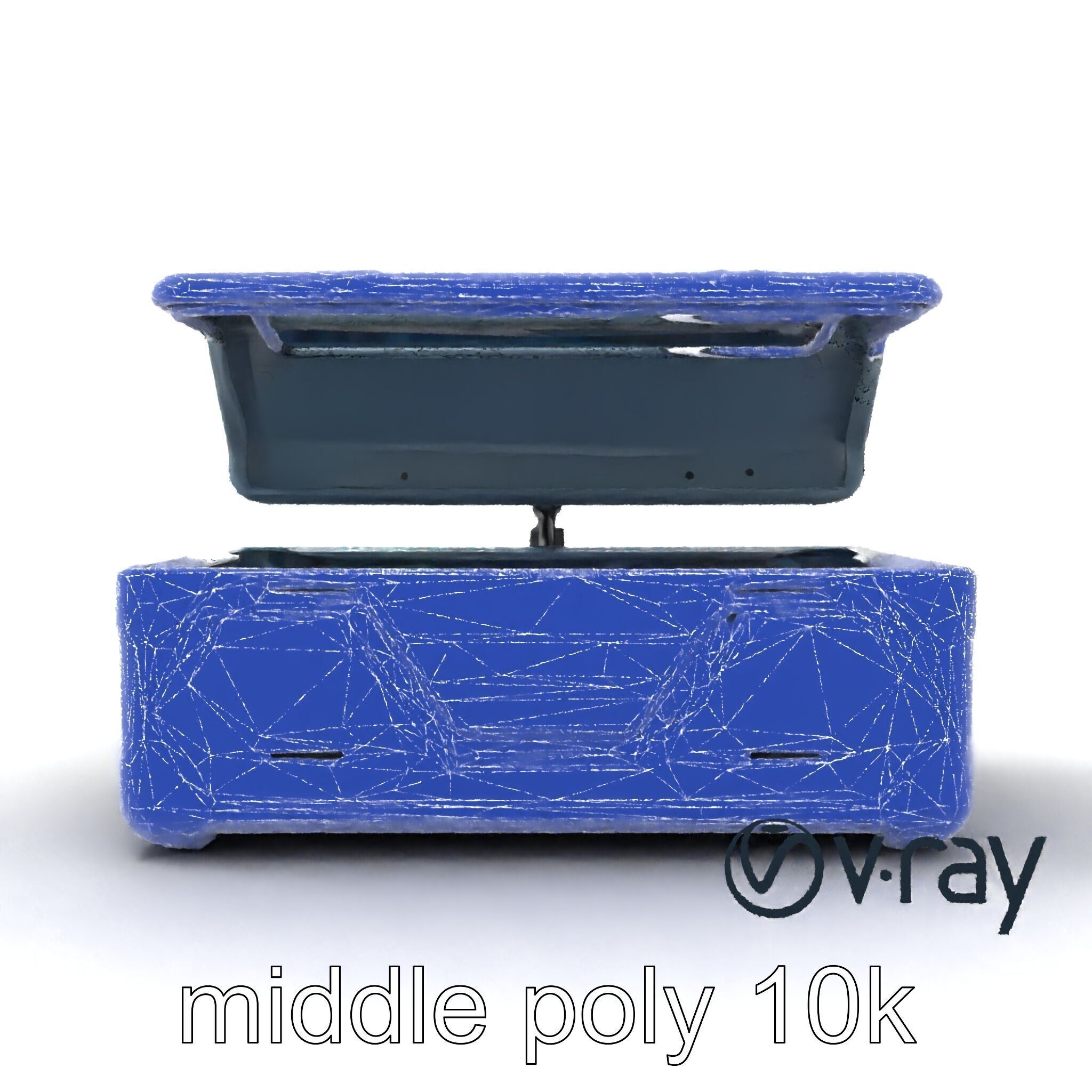 Futuristic Cylindrical Storage Trunk model pack Low-poly 3D model_25