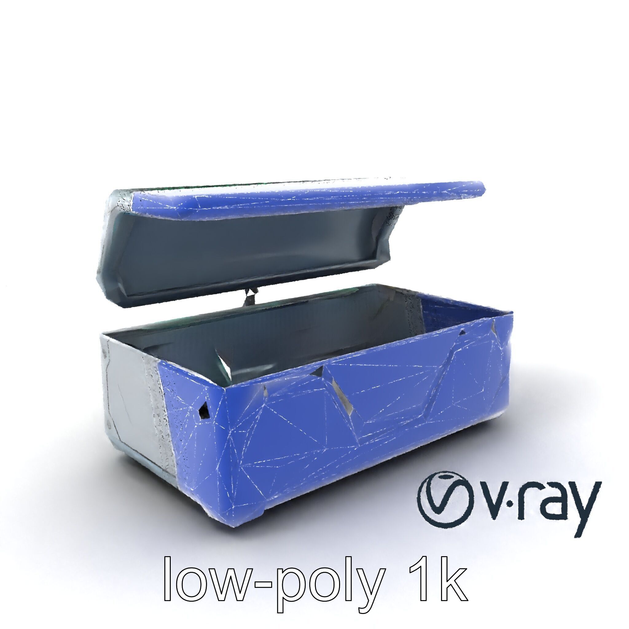 Futuristic Cylindrical Storage Trunk model pack Low-poly 3D model_7