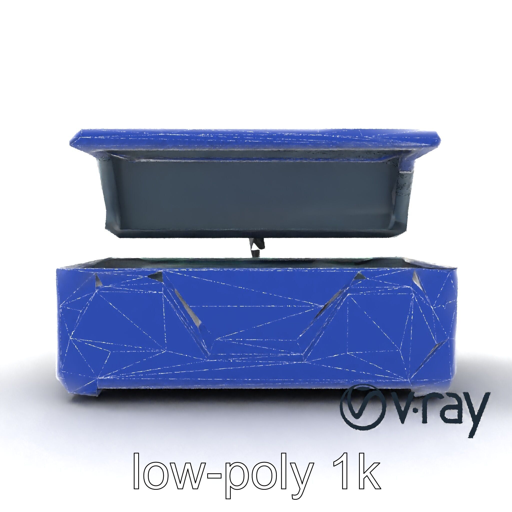 Futuristic Cylindrical Storage Trunk model pack Low-poly 3D model_24