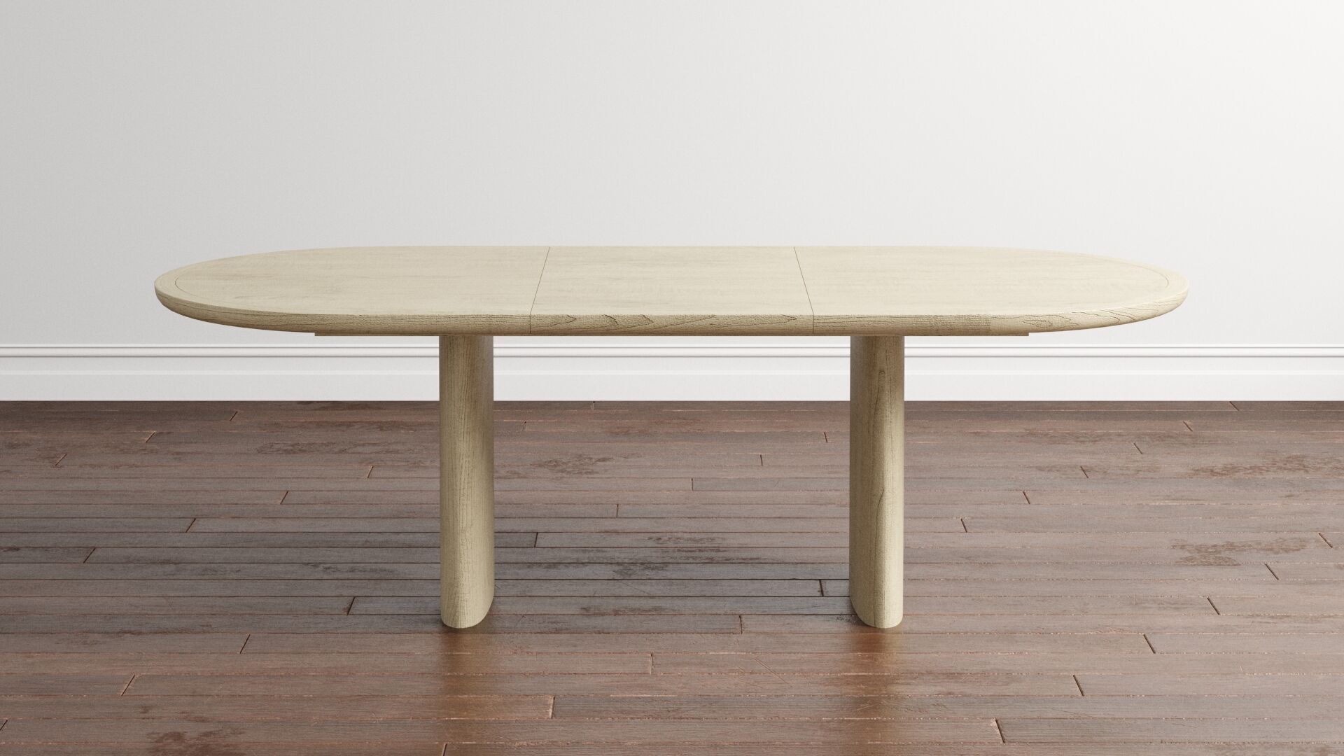 Tulip Upholstered Dining Armchair and Radius Table 3D model_12