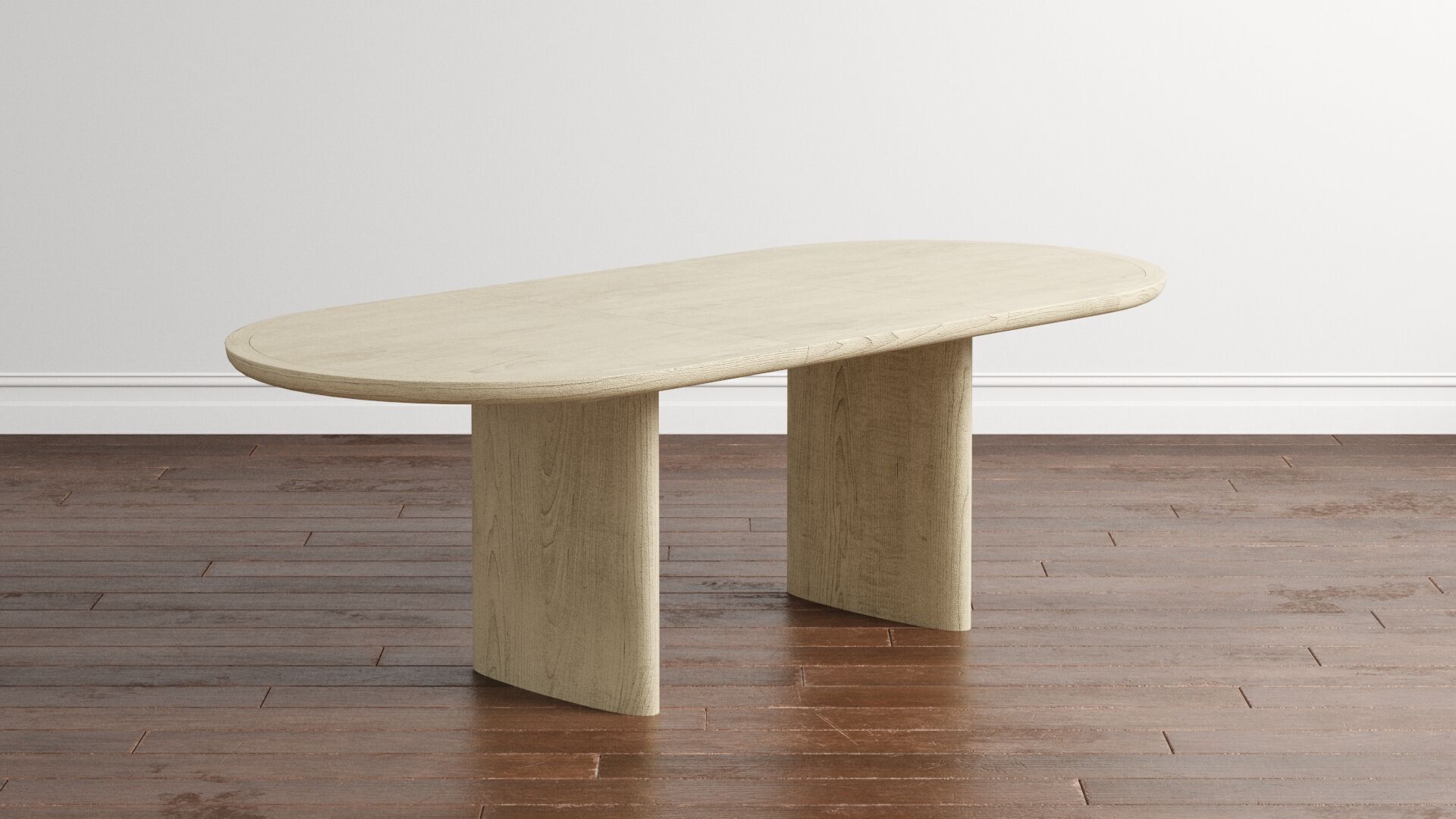 Tulip Upholstered Dining Armchair and Radius Table 3D model_13