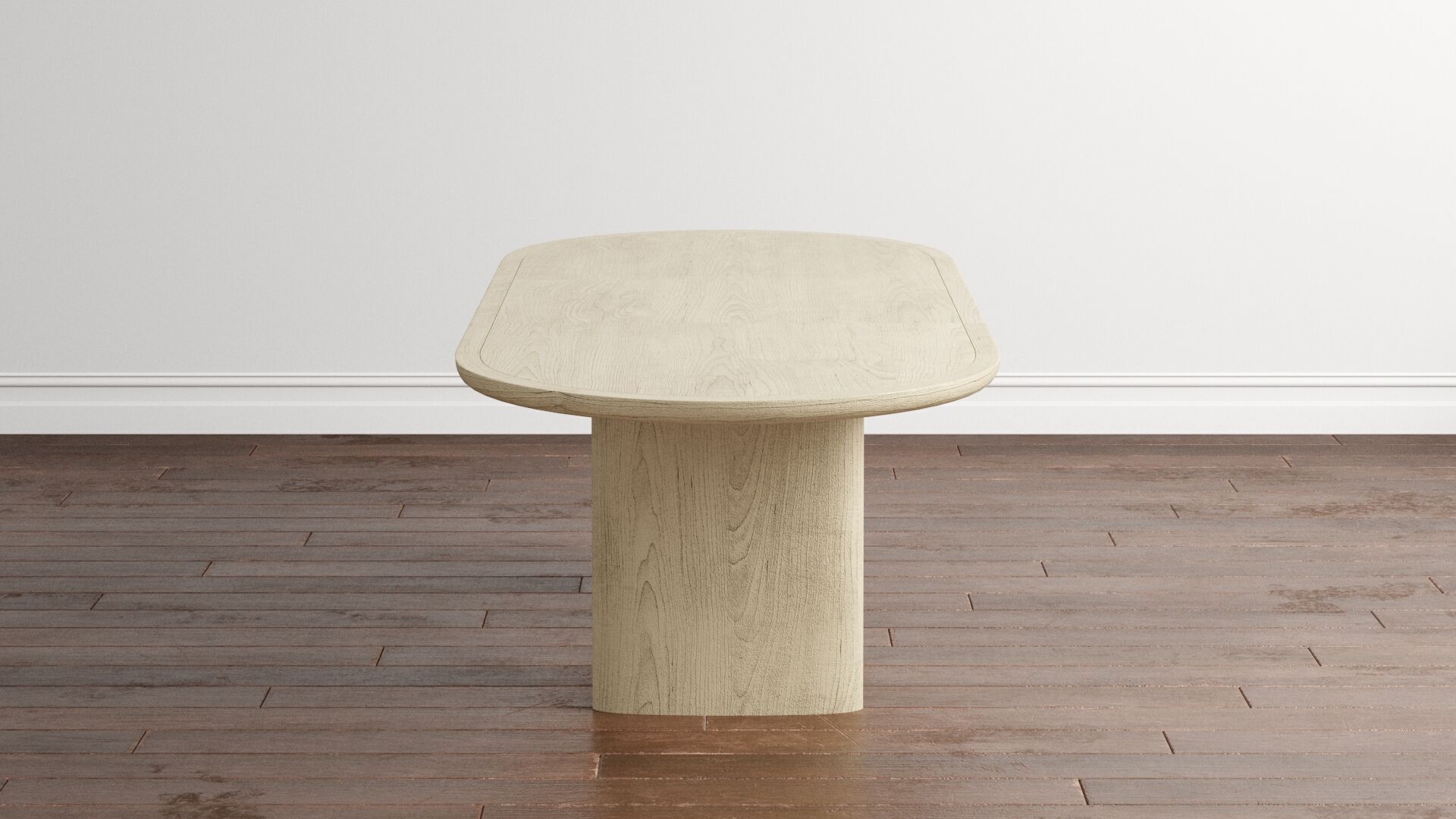 Tulip Upholstered Dining Armchair and Radius Table 3D model_14