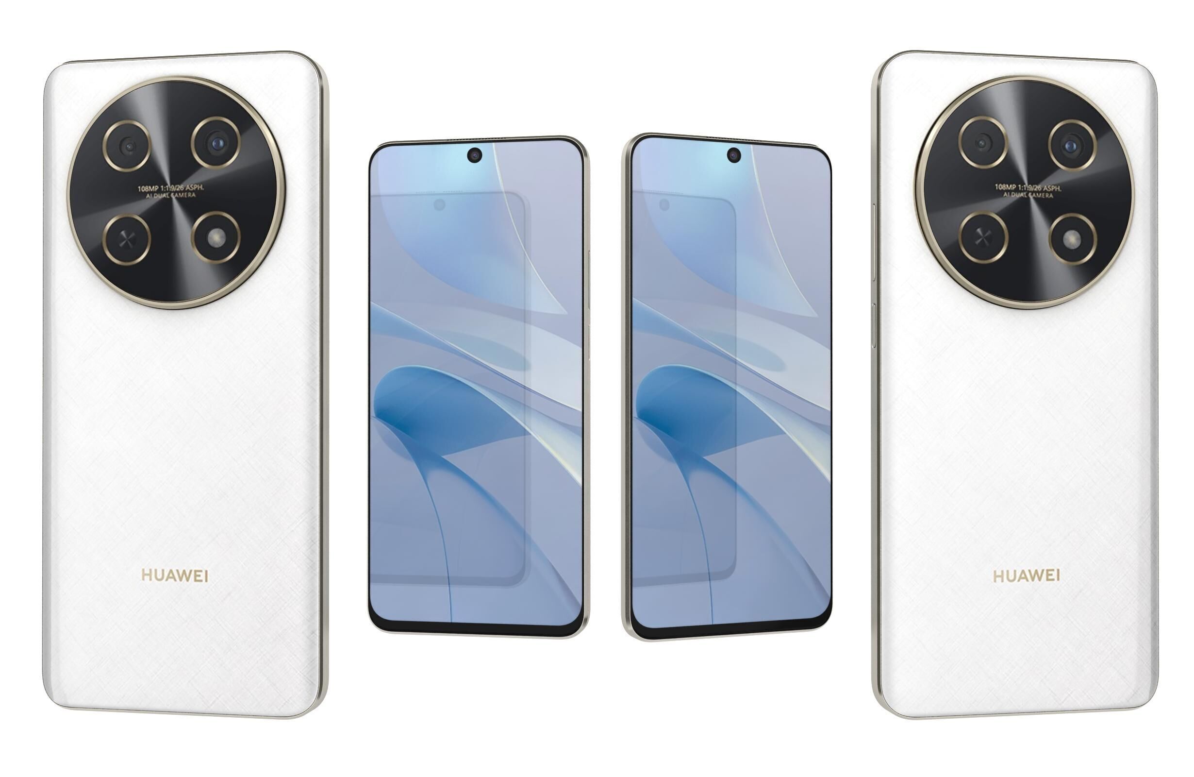 Huawei Nova 13i Blue And White 3D model_14