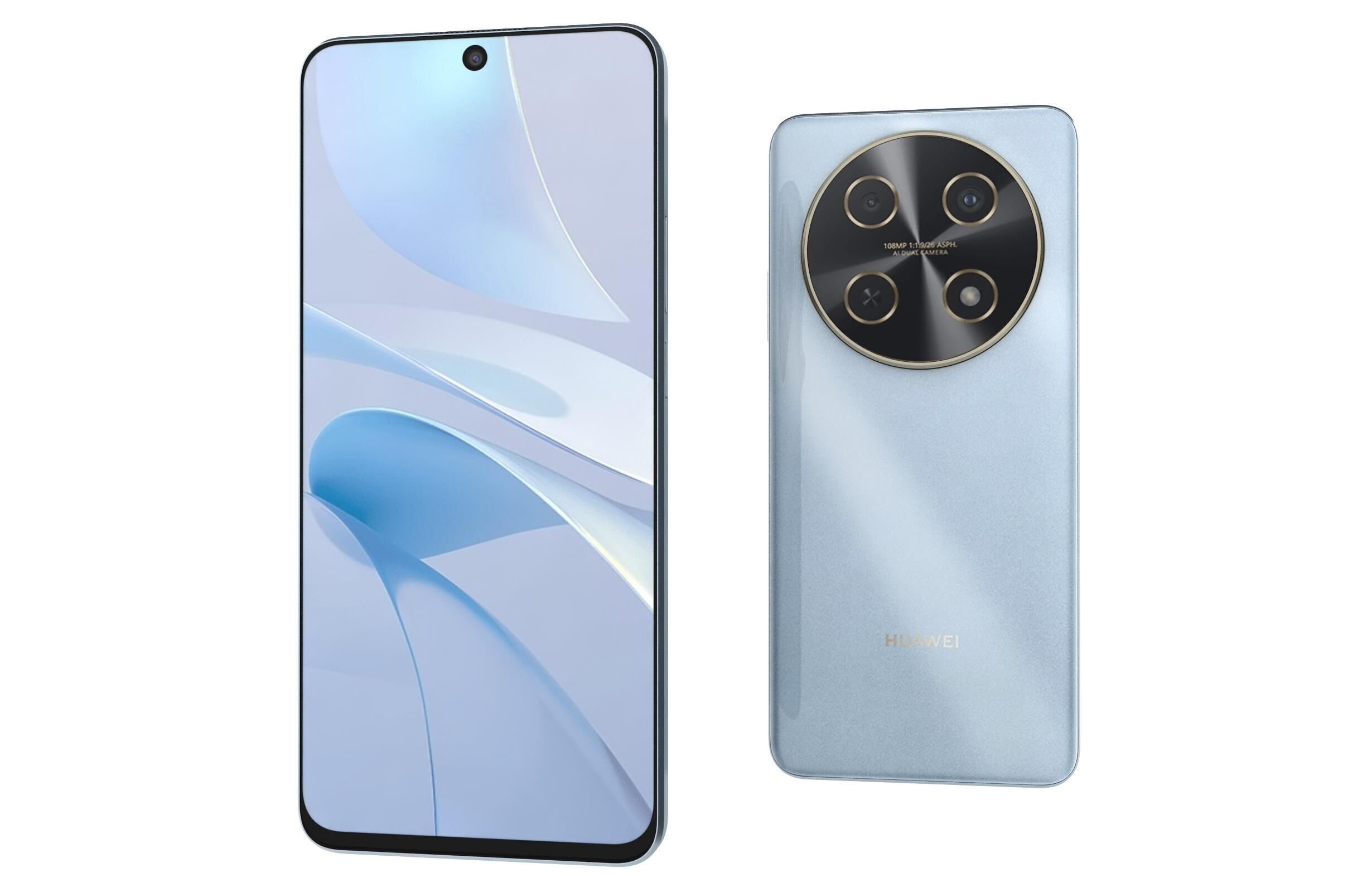 Huawei Nova 13i Blue And White 3D model_7