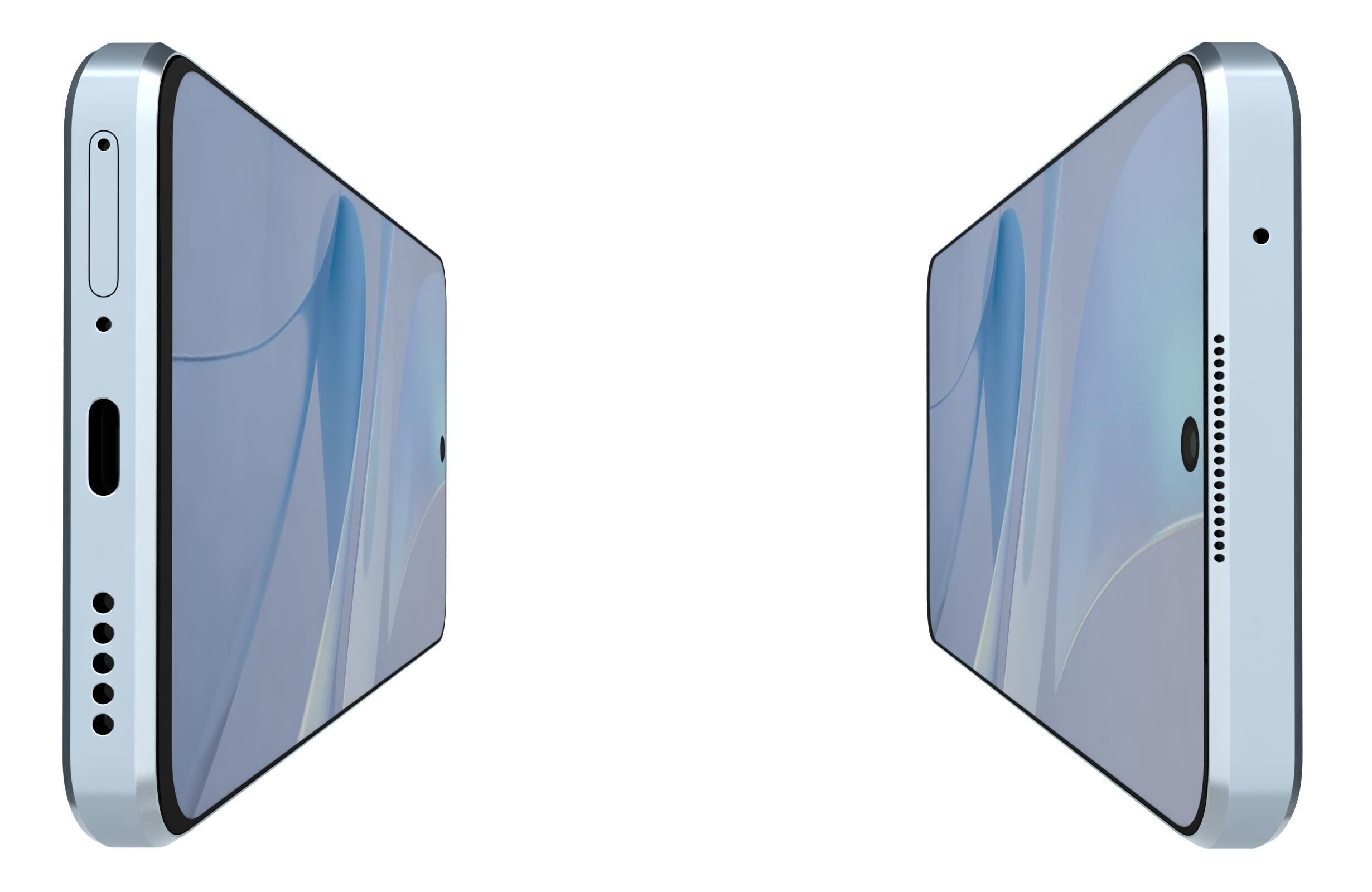 Huawei Nova 13i Blue And White 3D model_9