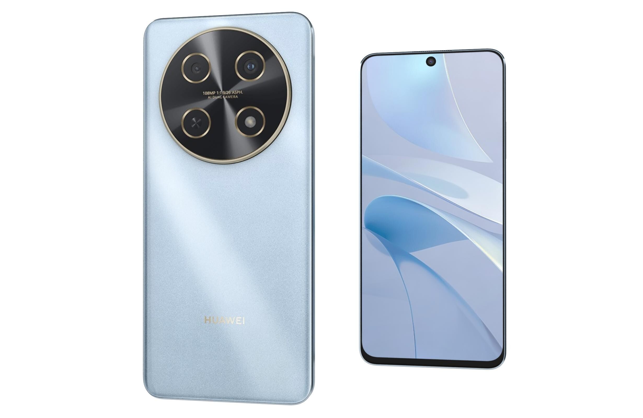 Huawei Nova 13i Blue And White 3D model_8