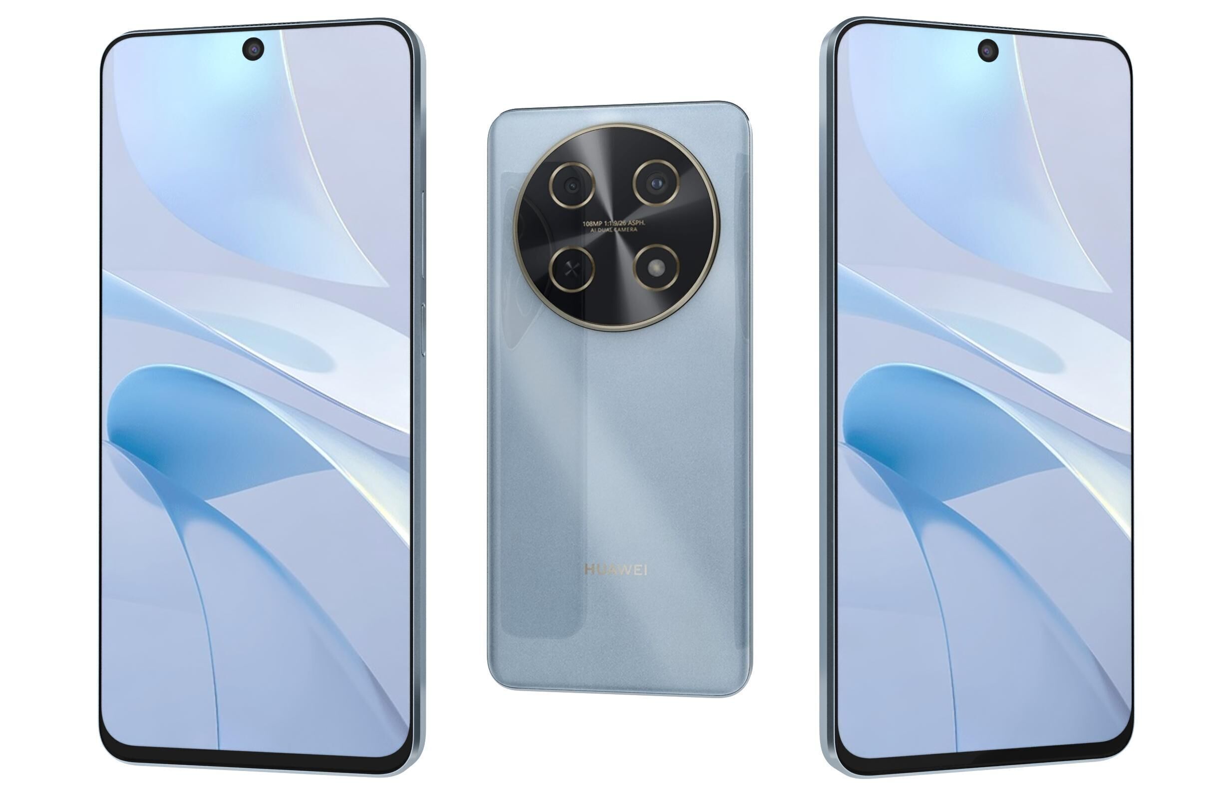 Huawei Nova 13i Blue And White 3D model_1