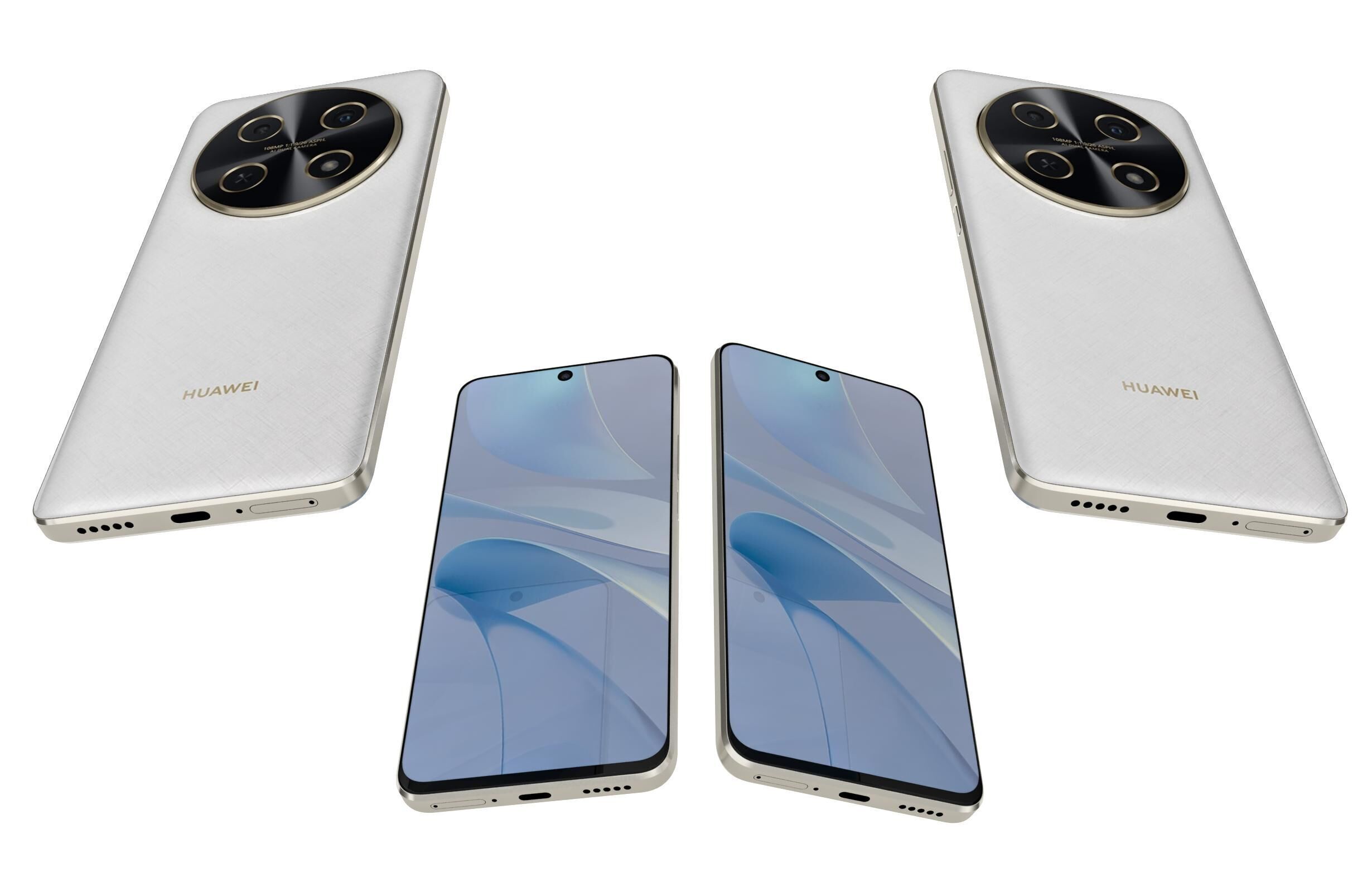 Huawei Nova 13i Blue And White 3D model_16