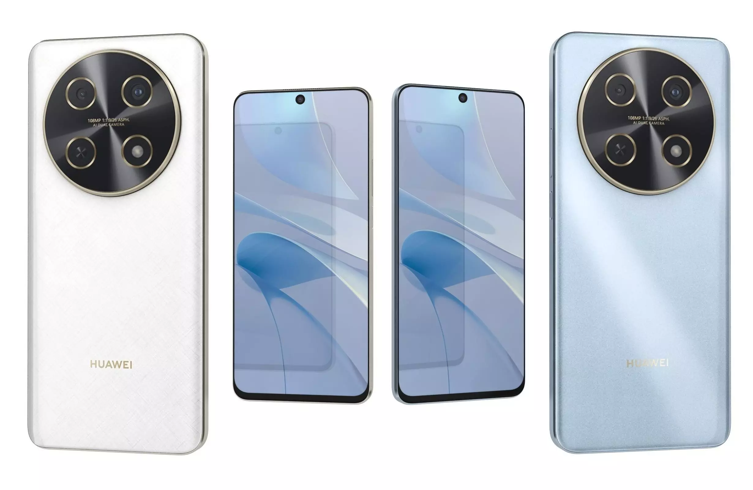 Huawei Nova 13i Blue And White 3D model_0