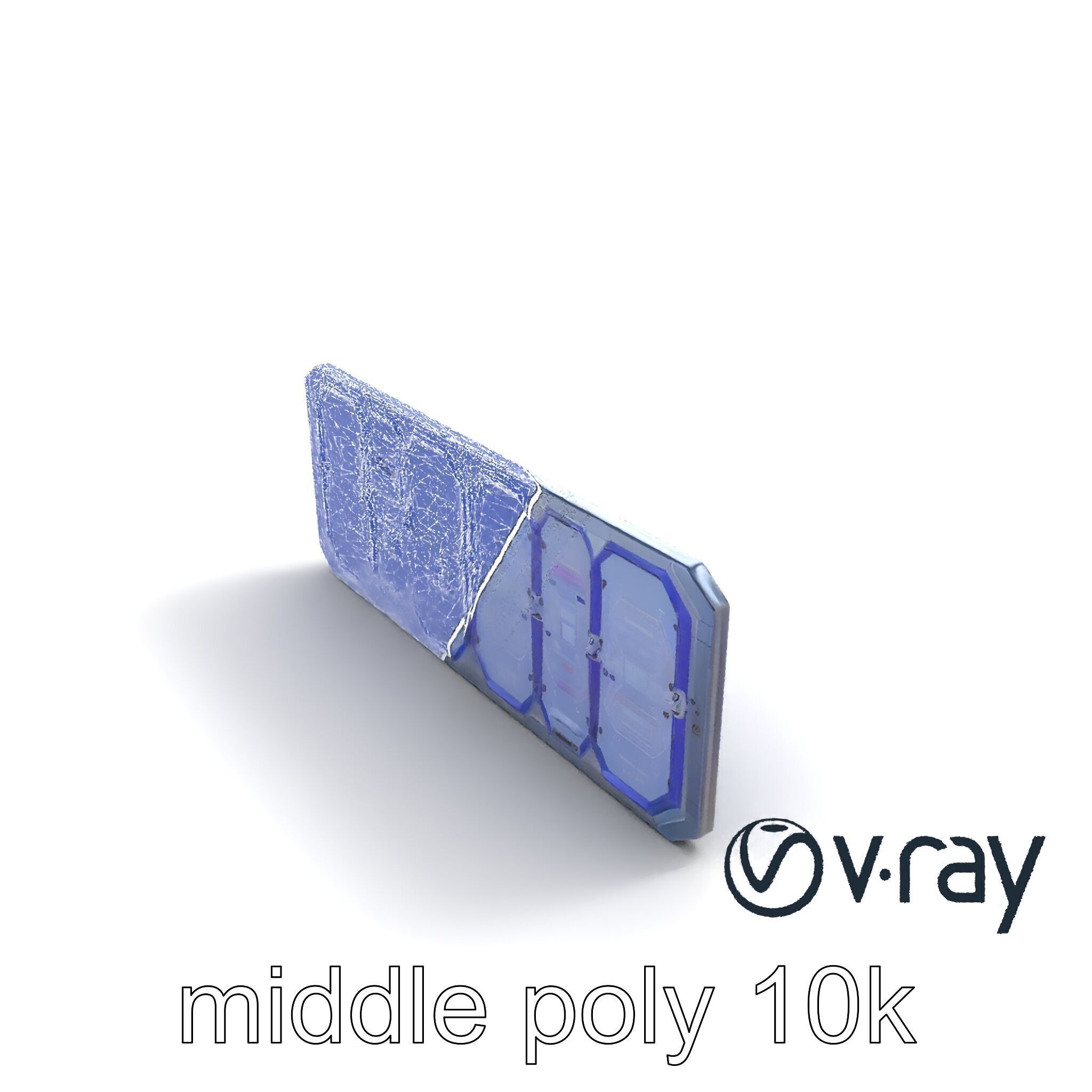 Intergalactic Lab Wall Structure Model Pack with Holographic ... Low-poly 3D model_12