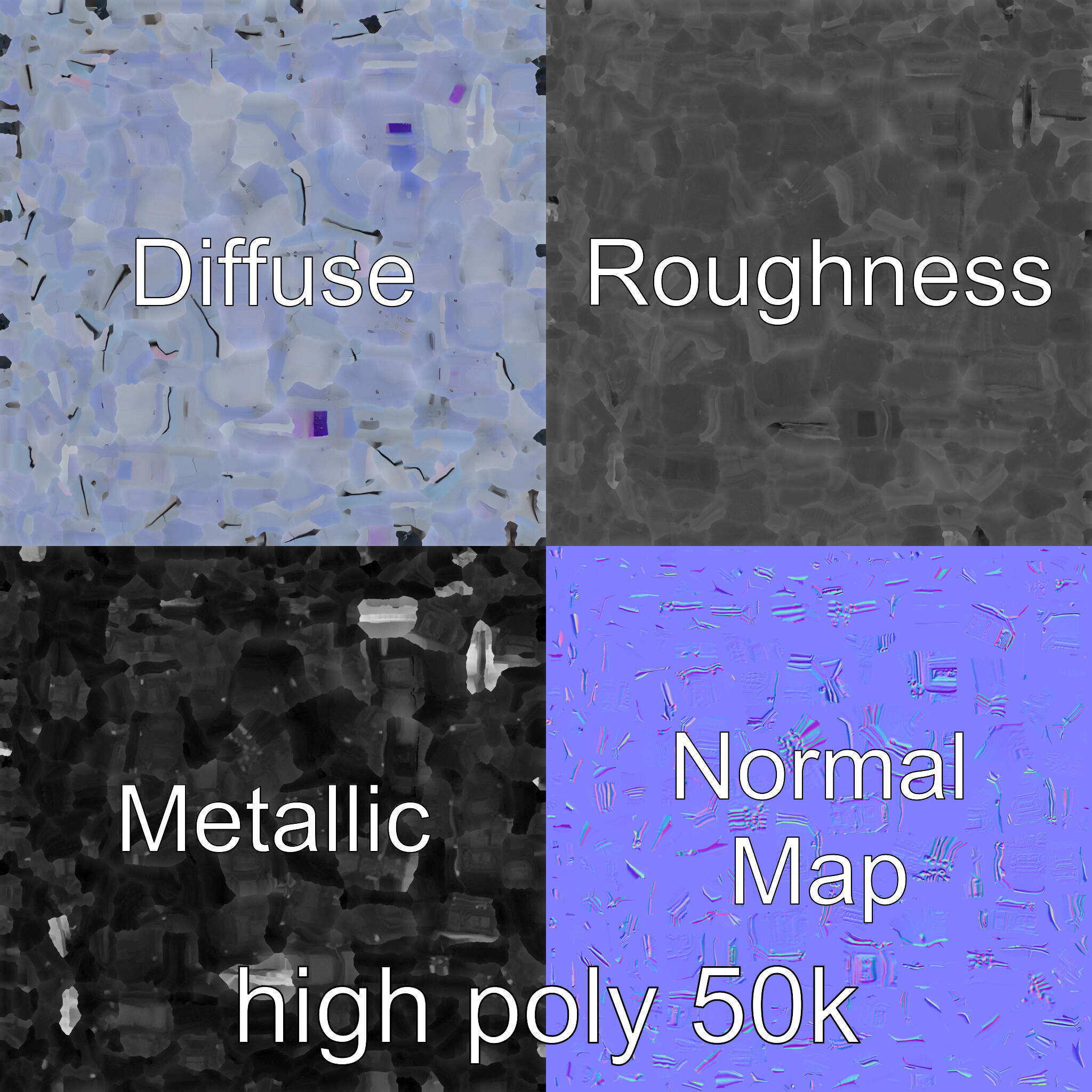 Intergalactic Lab Wall Structure Model Pack with Holographic ... Low-poly 3D model_3