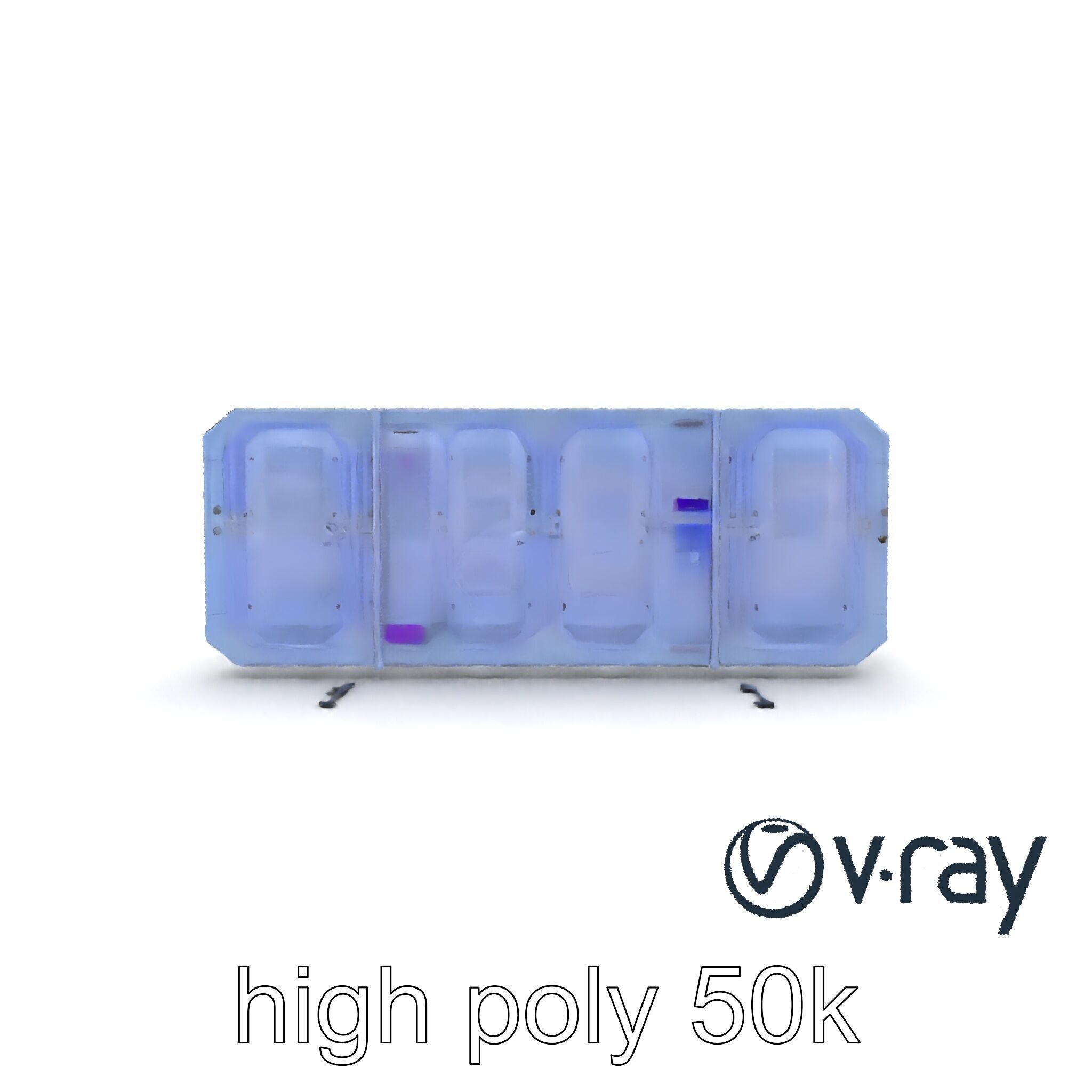 Intergalactic Lab Wall Structure Model Pack with Holographic ... Low-poly 3D model_21