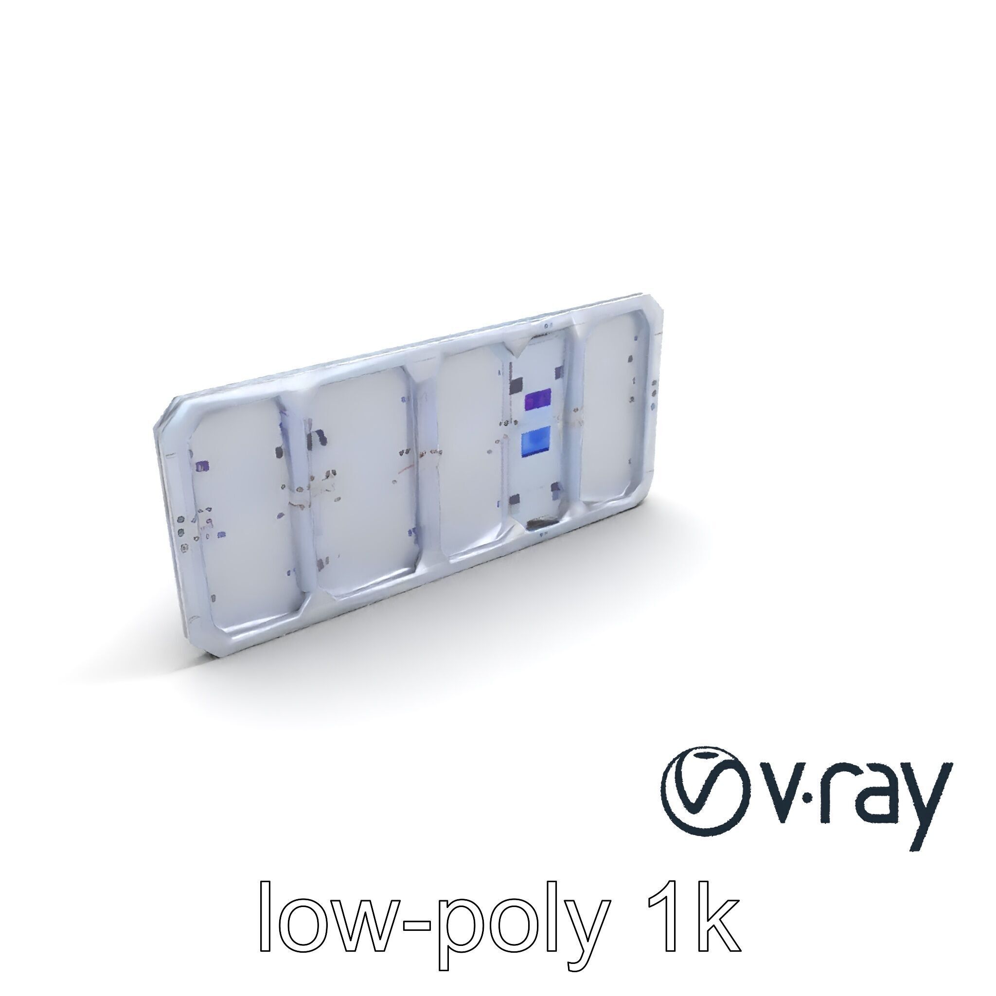 Intergalactic Lab Wall Structure Model Pack with Holographic ... Low-poly 3D model_9