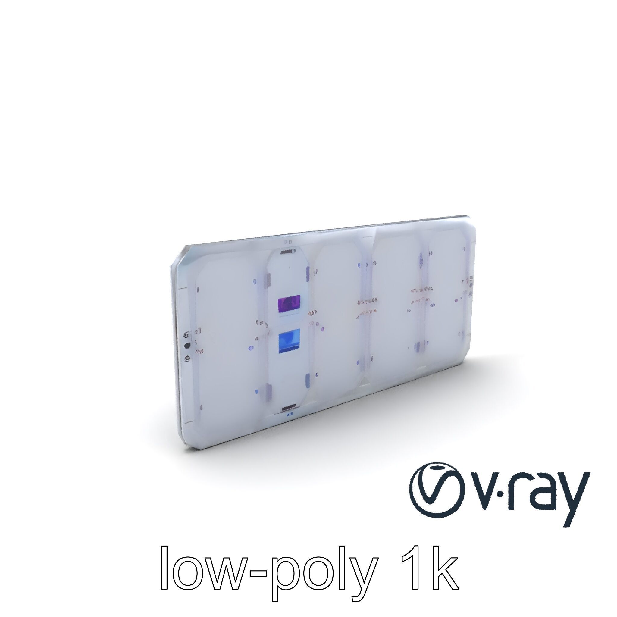 Intergalactic Lab Wall Structure Model Pack with Holographic ... Low-poly 3D model_5