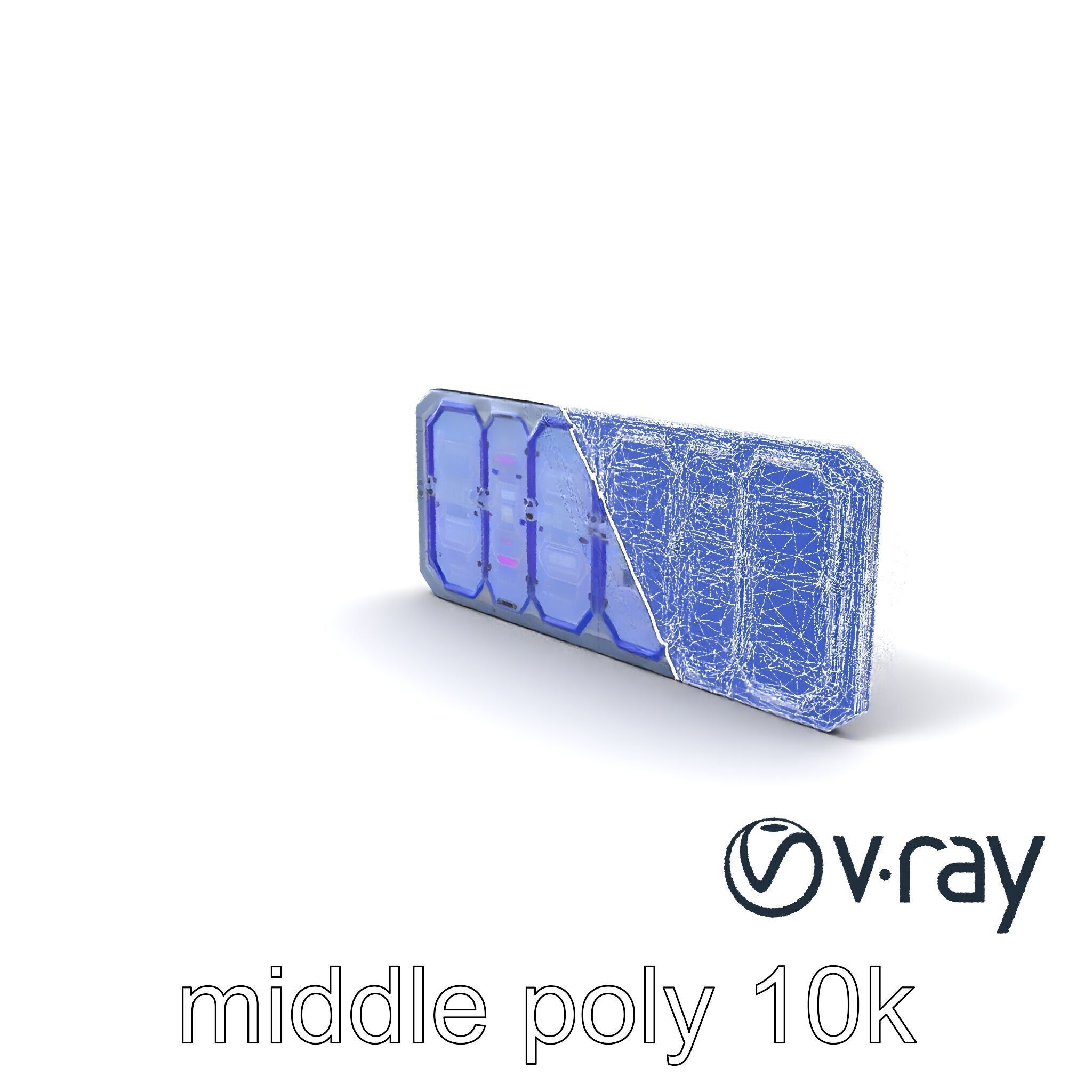 Intergalactic Lab Wall Structure Model Pack with Holographic ... Low-poly 3D model_6