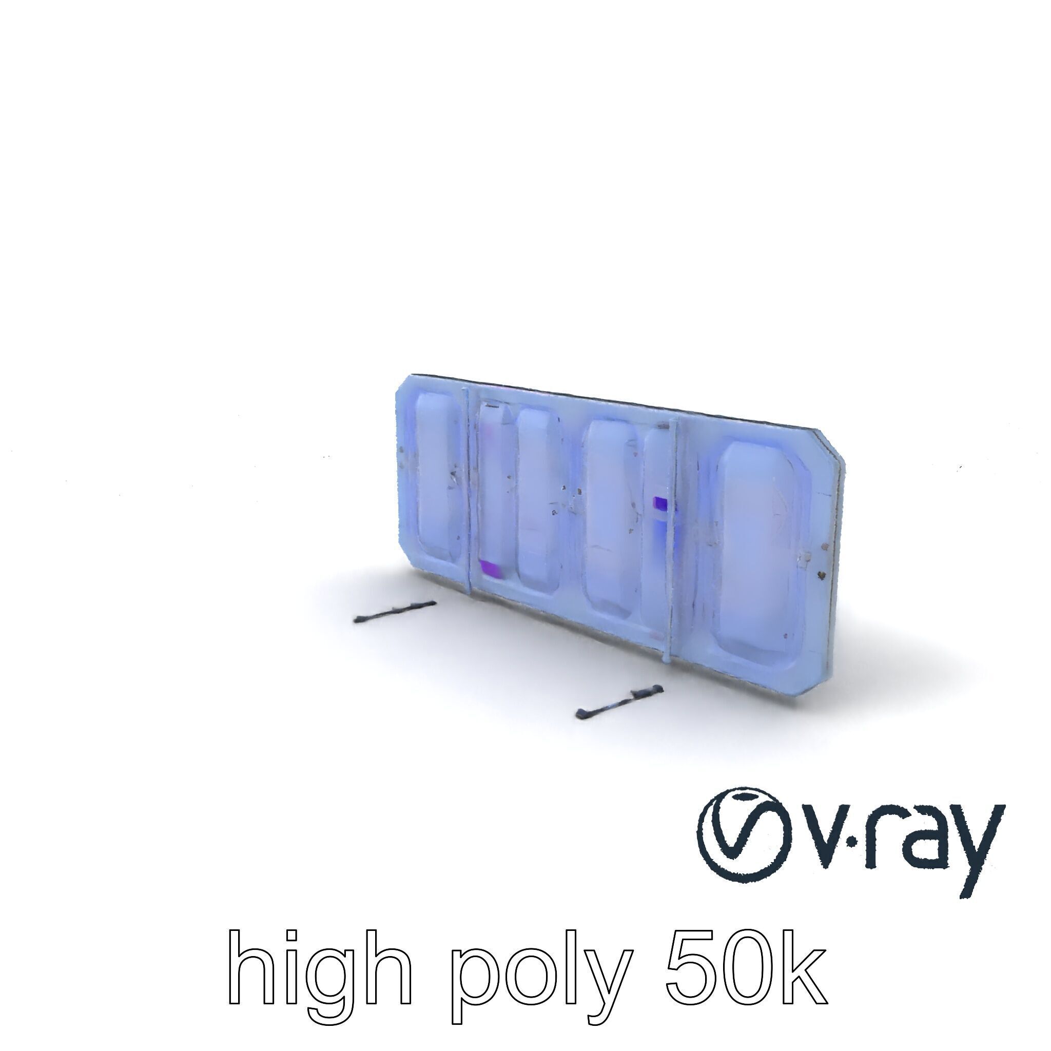 Intergalactic Lab Wall Structure Model Pack with Holographic ... Low-poly 3D model_2