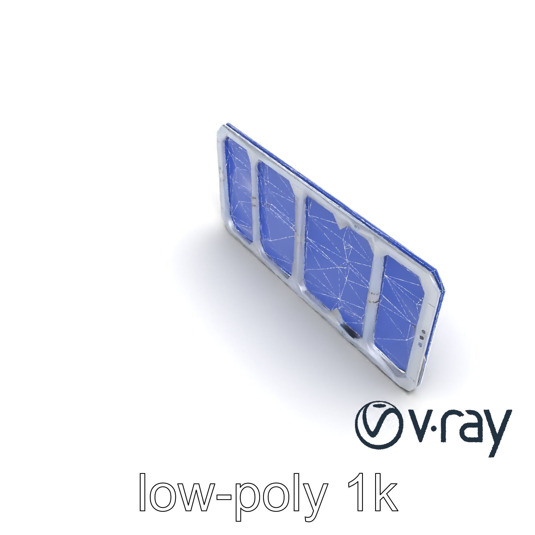 Intergalactic Lab Wall Structure Model Pack with Holographic ... Low-poly 3D model_32