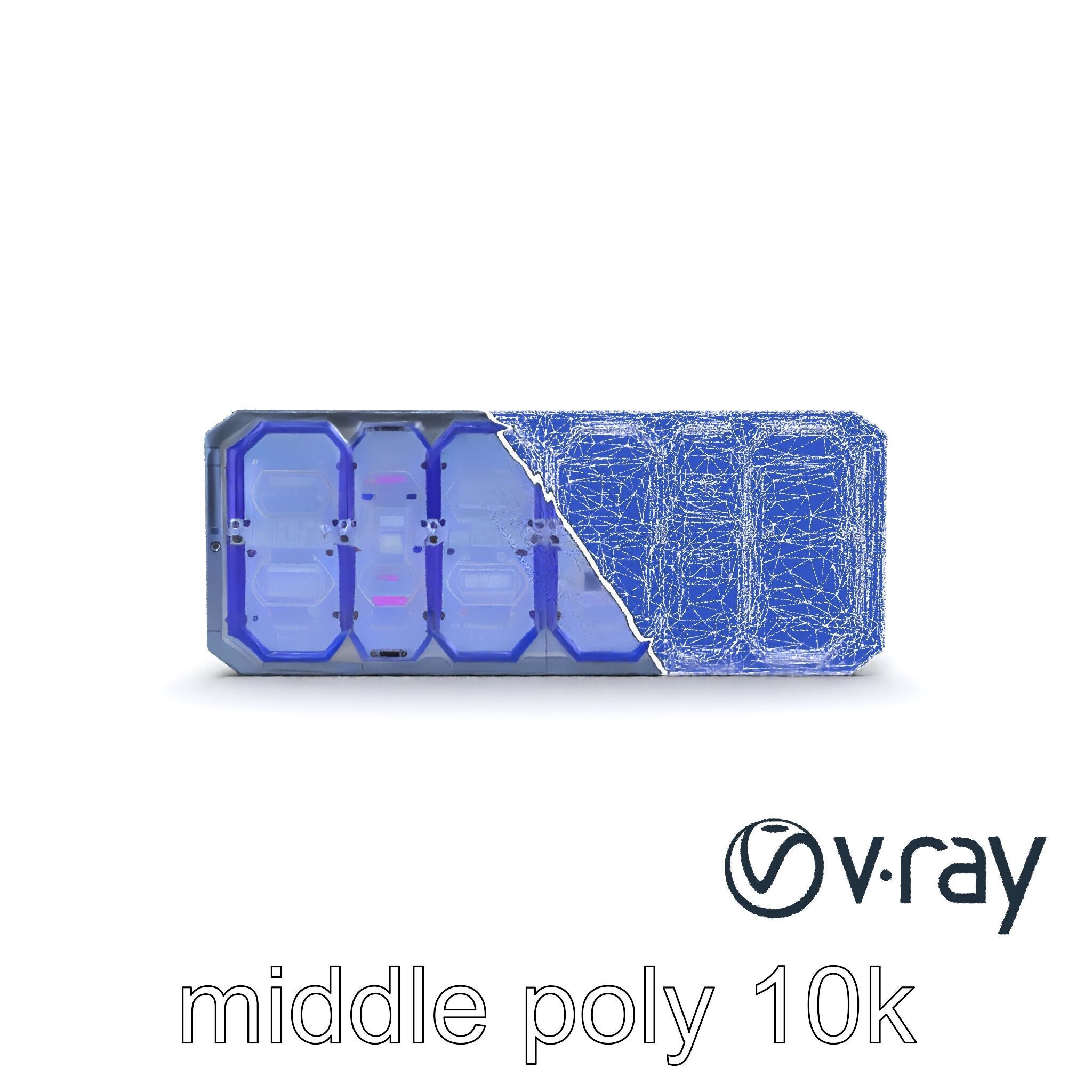 Intergalactic Lab Wall Structure Model Pack with Holographic ... Low-poly 3D model_31