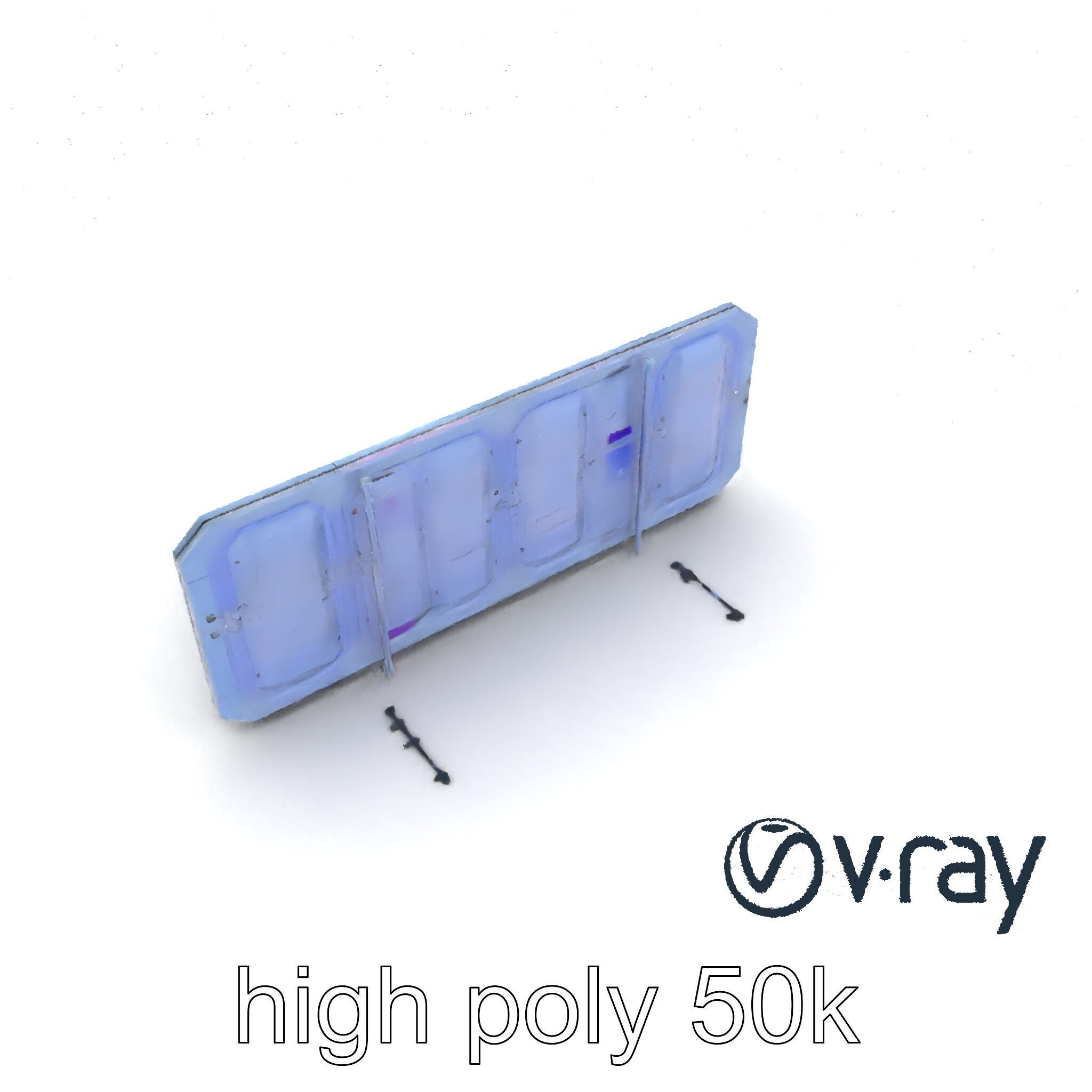 Intergalactic Lab Wall Structure Model Pack with Holographic ... Low-poly 3D model_22