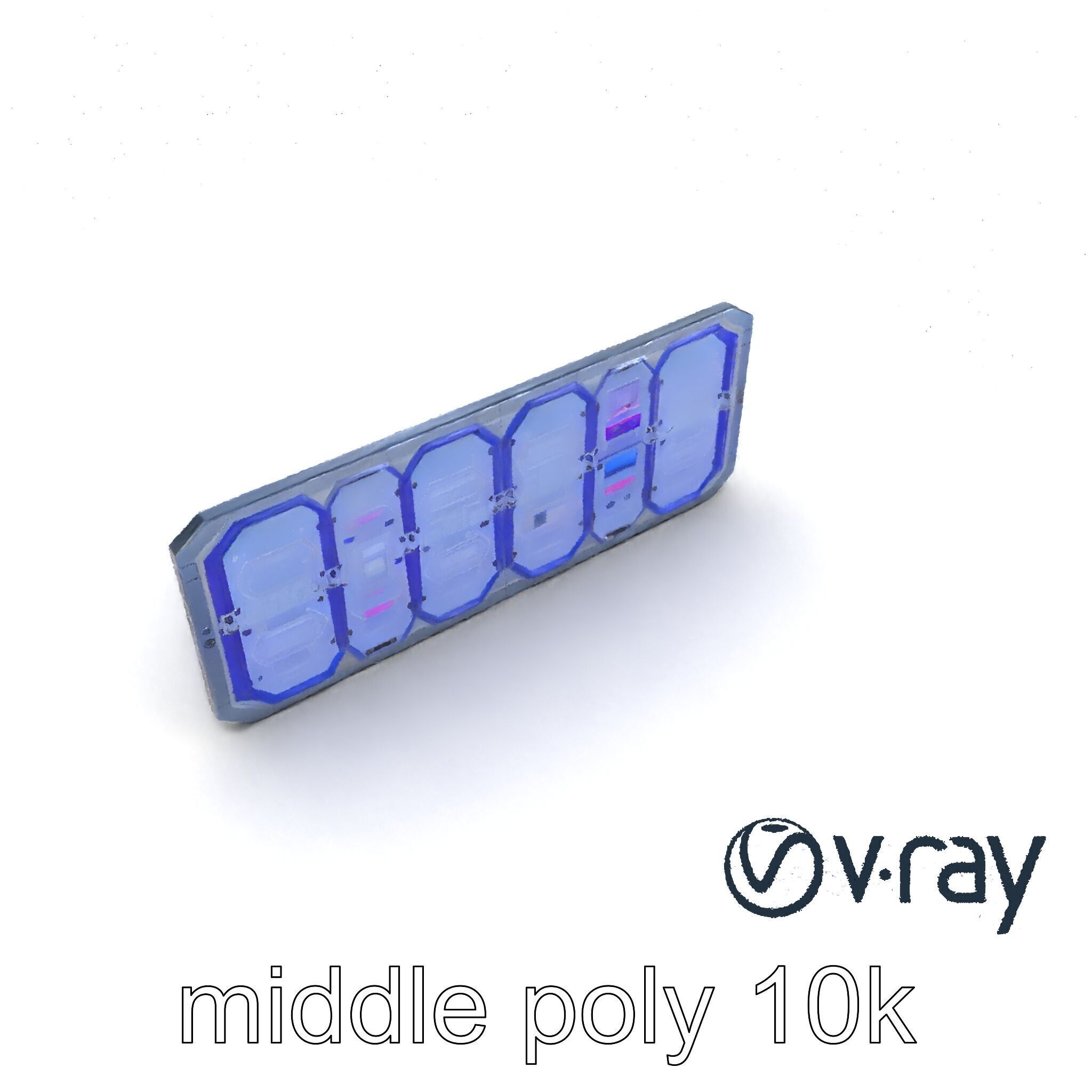 Intergalactic Lab Wall Structure Model Pack with Holographic ... Low-poly 3D model_17