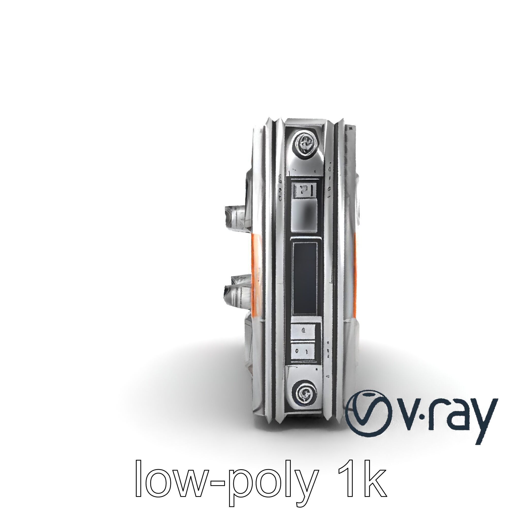 Futuristic Space Station Wall Module model pack Low-poly 3D model_13