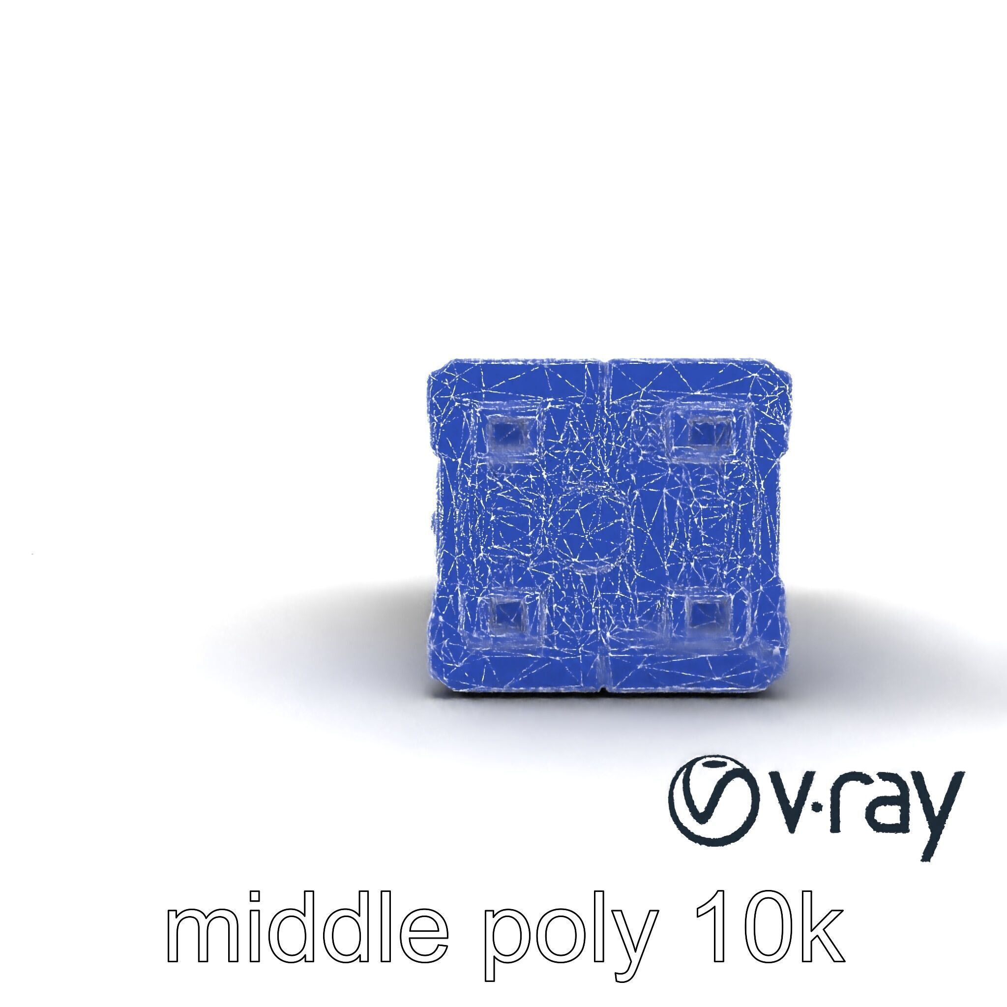 Spaceport Security Wall Section Model Pack Low-poly 3D model_24