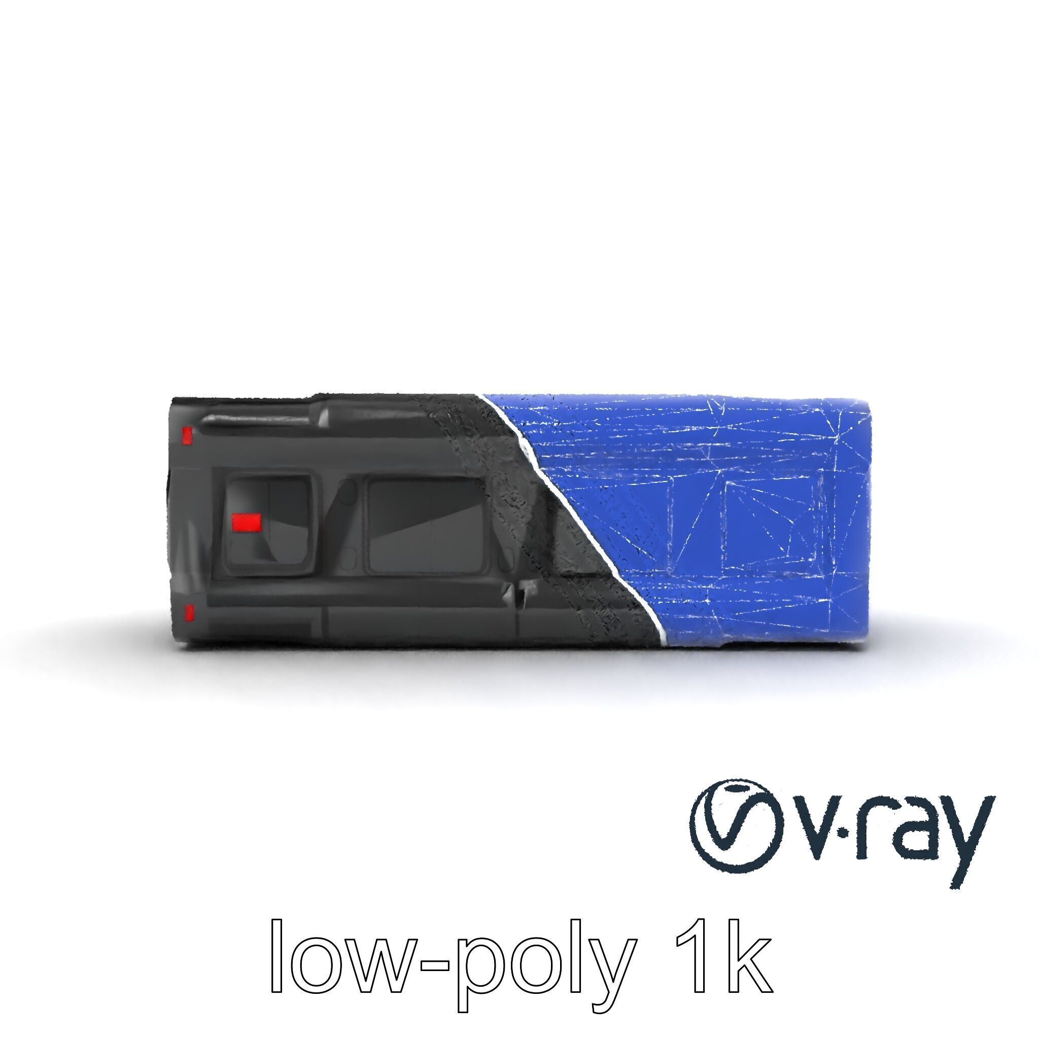 Spaceport Security Wall Section Model Pack Low-poly 3D model_18