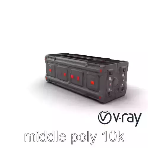 Spaceport Security Wall Section Model Pack