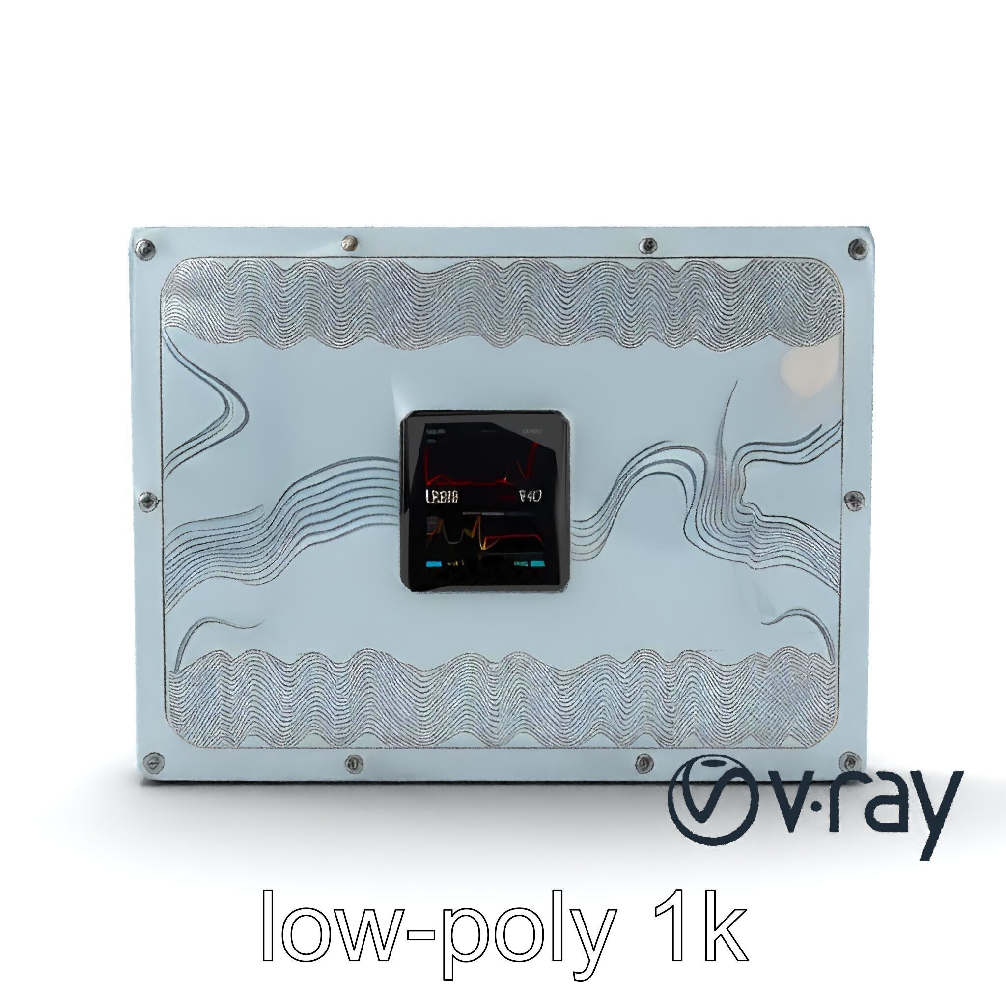 AI-Assisted Medical Wall Panel model pack Low-poly 3D model_28