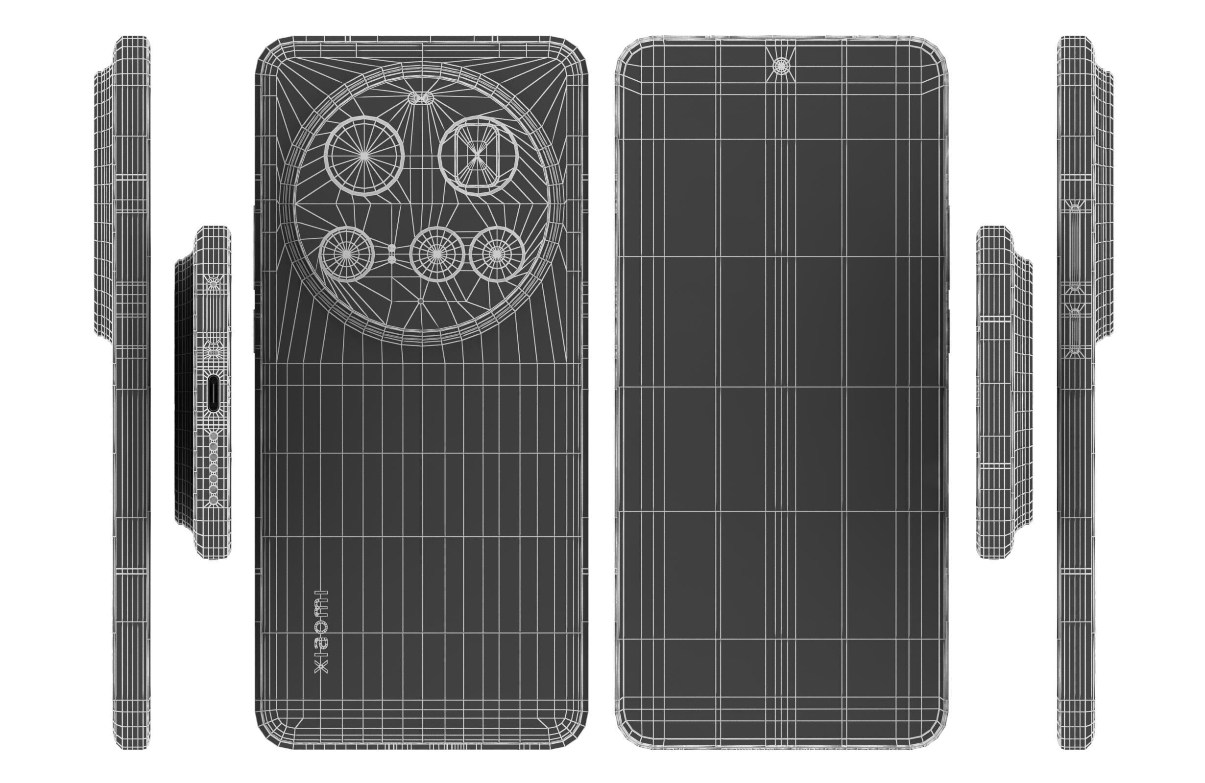 Xiaomi 15 Ultra Silver Chrome 3D model_16