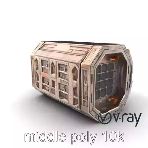 Nuclear Spaceship Wall Segment model pack