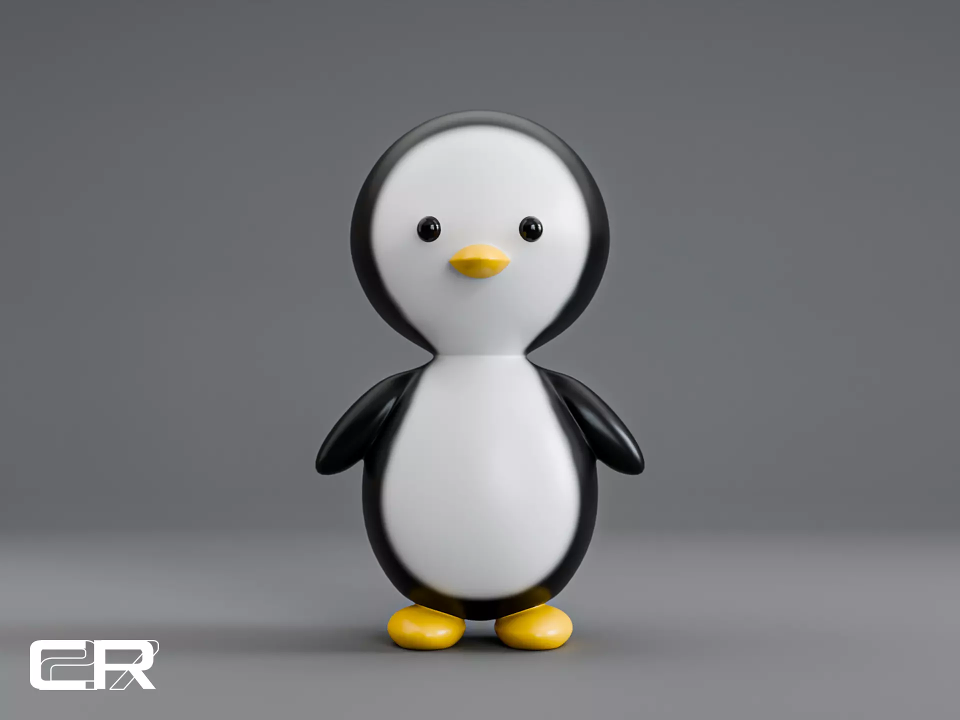 Cute Penguin Character 3D print model