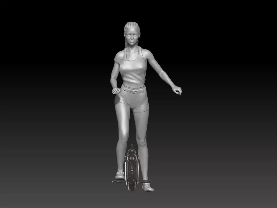 gyrowheel girl 3 3D print model
