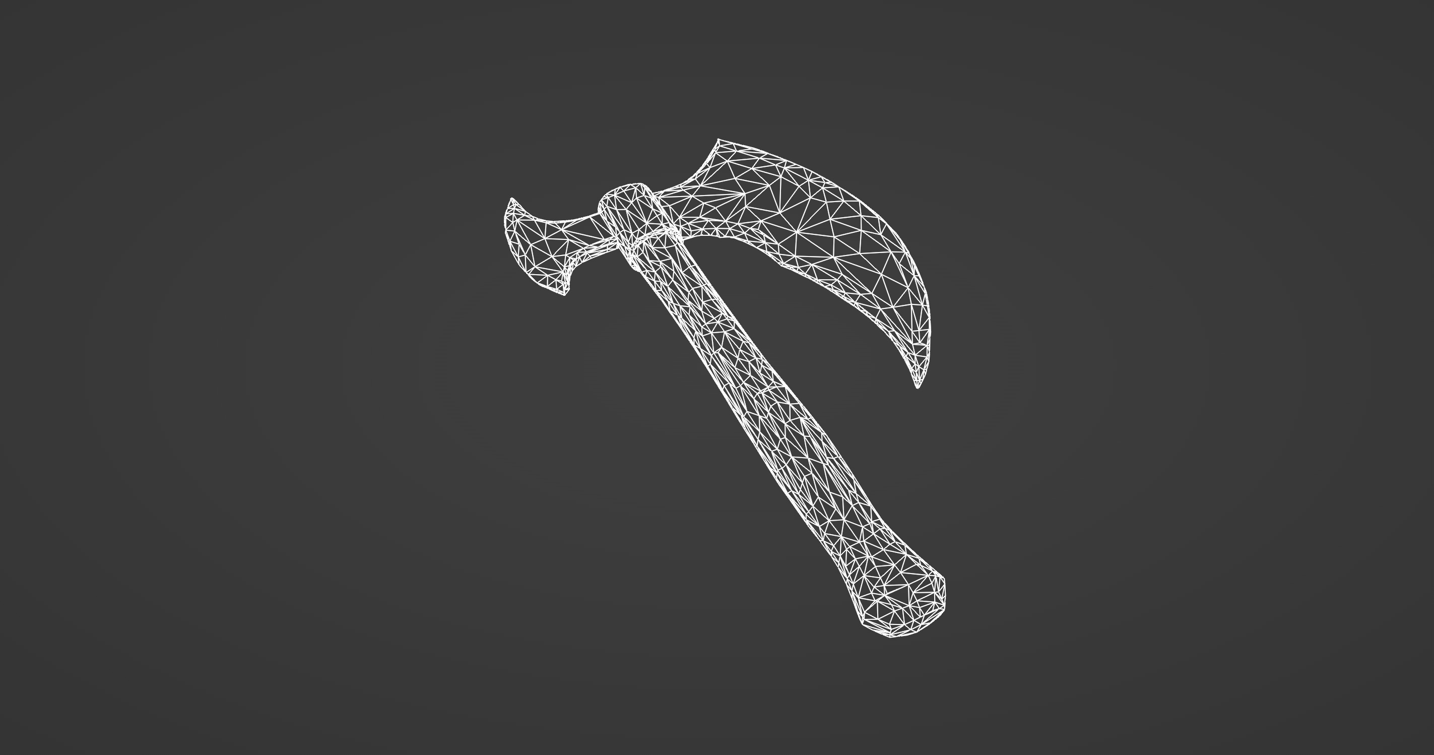 Ancient Warriors Engraved Battle Axe   3D model_4
