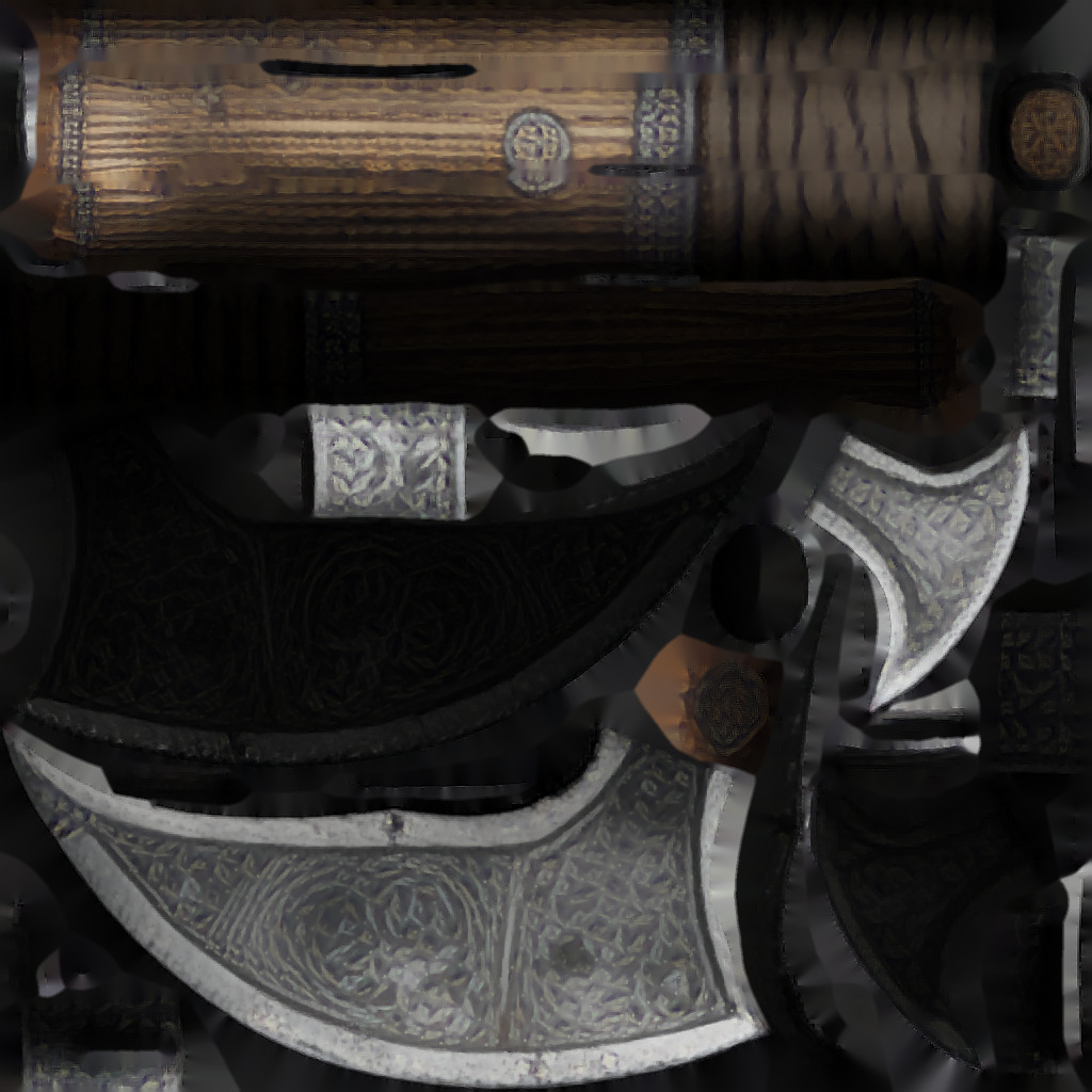 Ancient Warriors Engraved Battle Axe   3D model_12