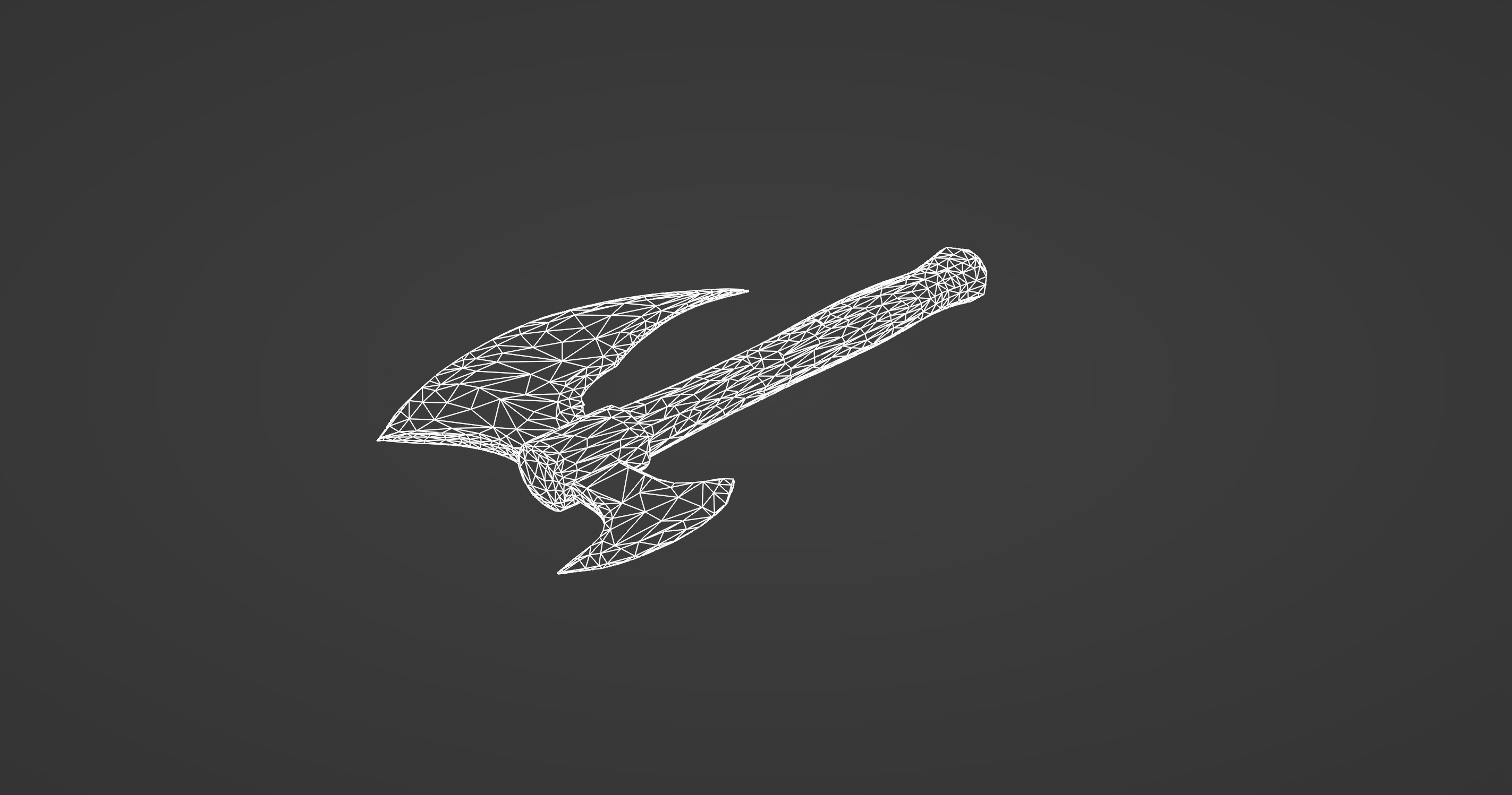Ancient Warriors Engraved Battle Axe   3D model_11