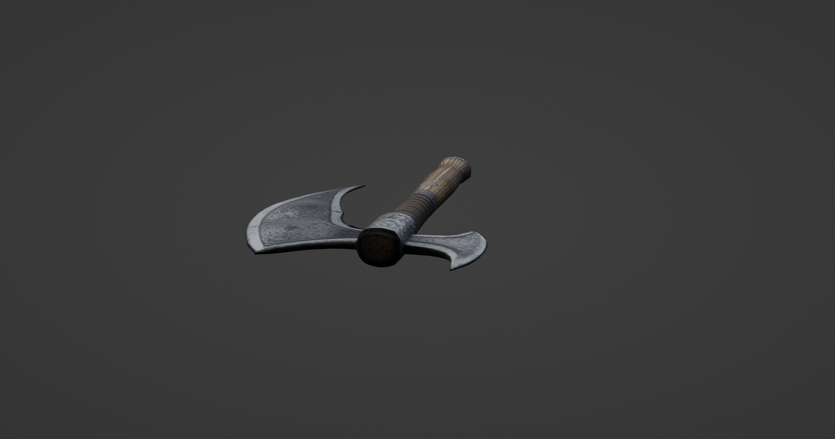 Ancient Warriors Engraved Battle Axe   3D model_5