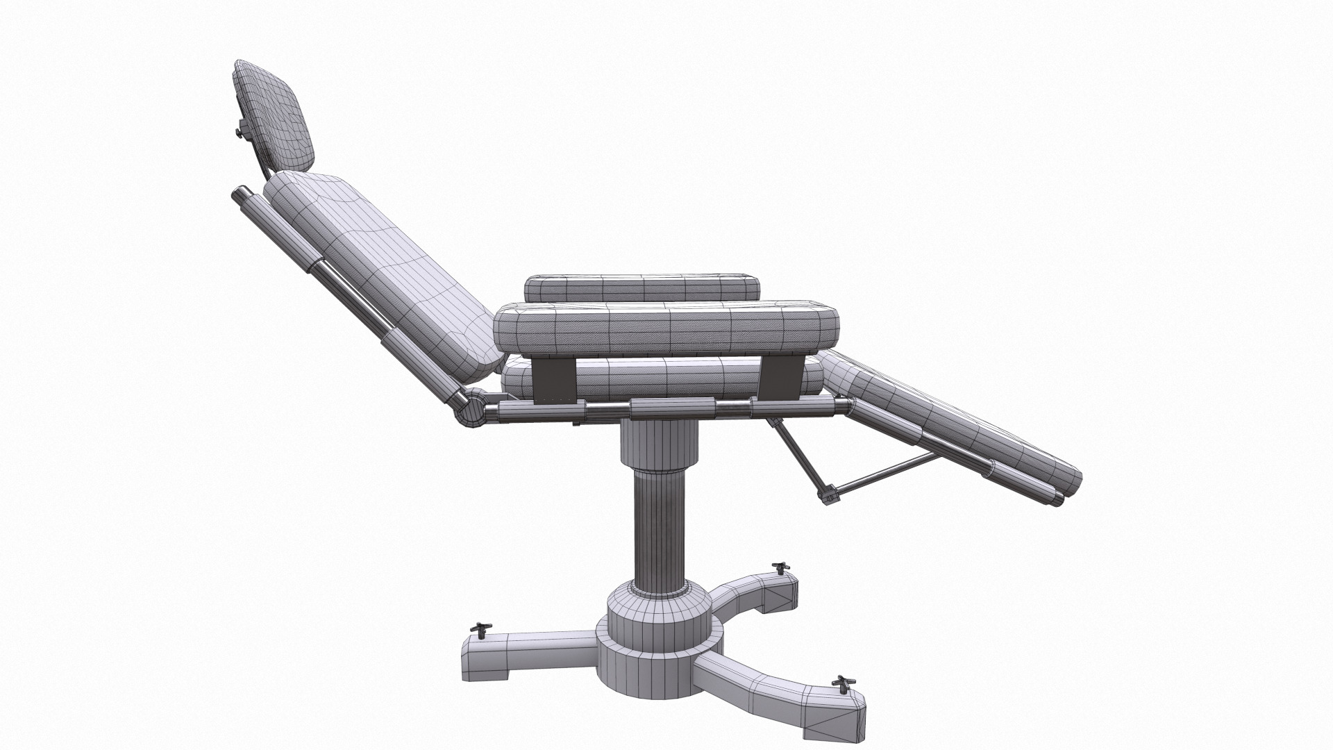 Surgery Chair Low Poly Low-poly 3D model_37