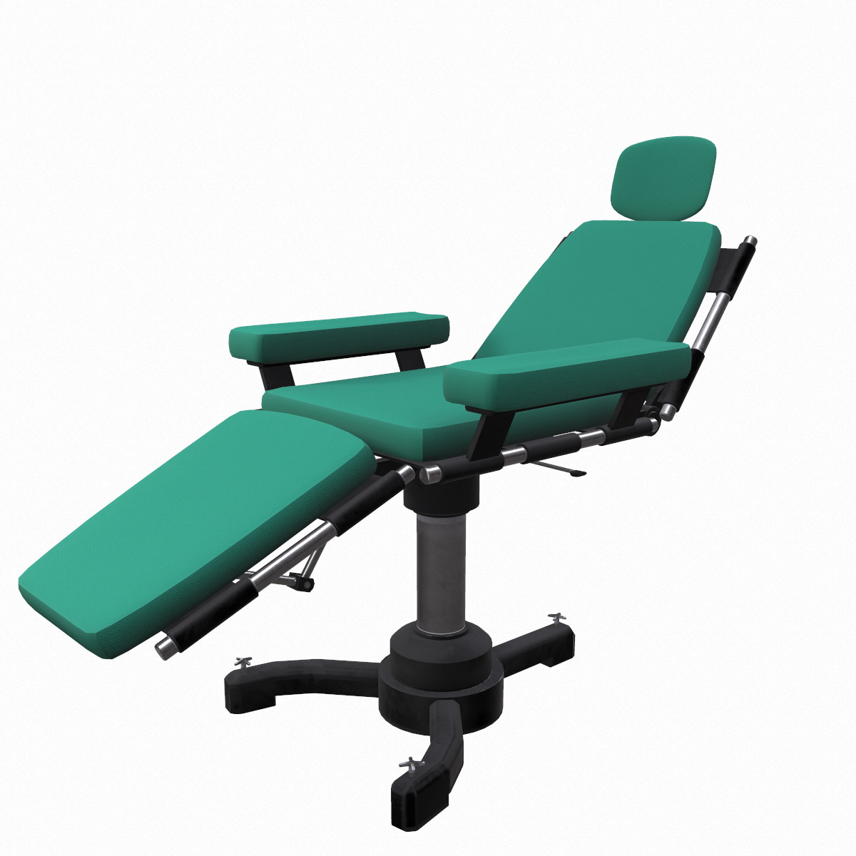 Surgery Chair Low Poly Low-poly 3D model_3