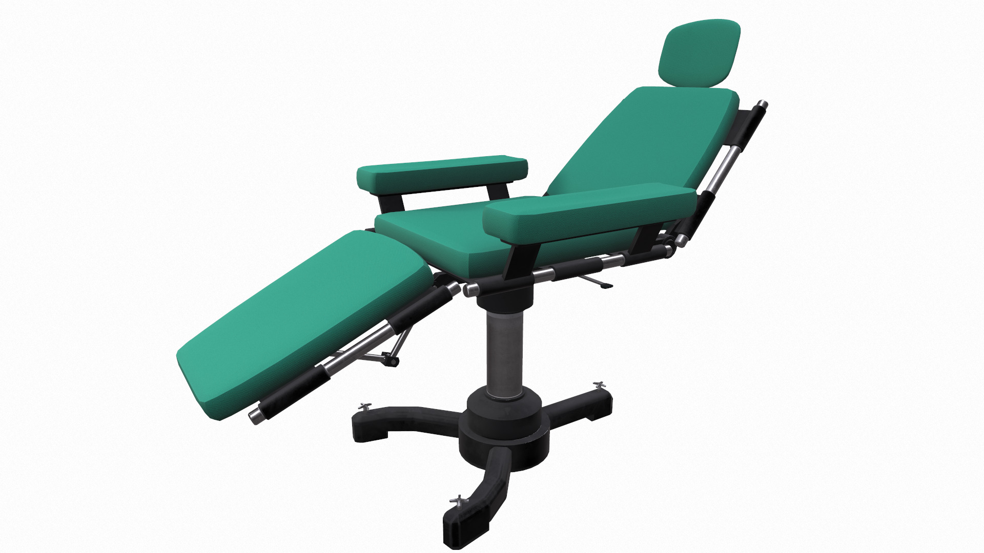 Surgery Chair Low Poly Low-poly 3D model_28