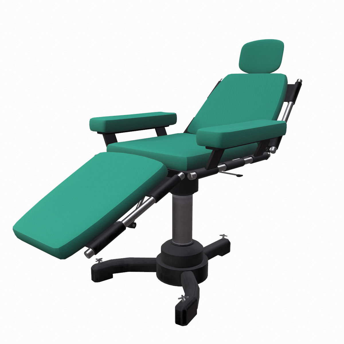 Surgery Chair Low Poly Low-poly 3D model_7