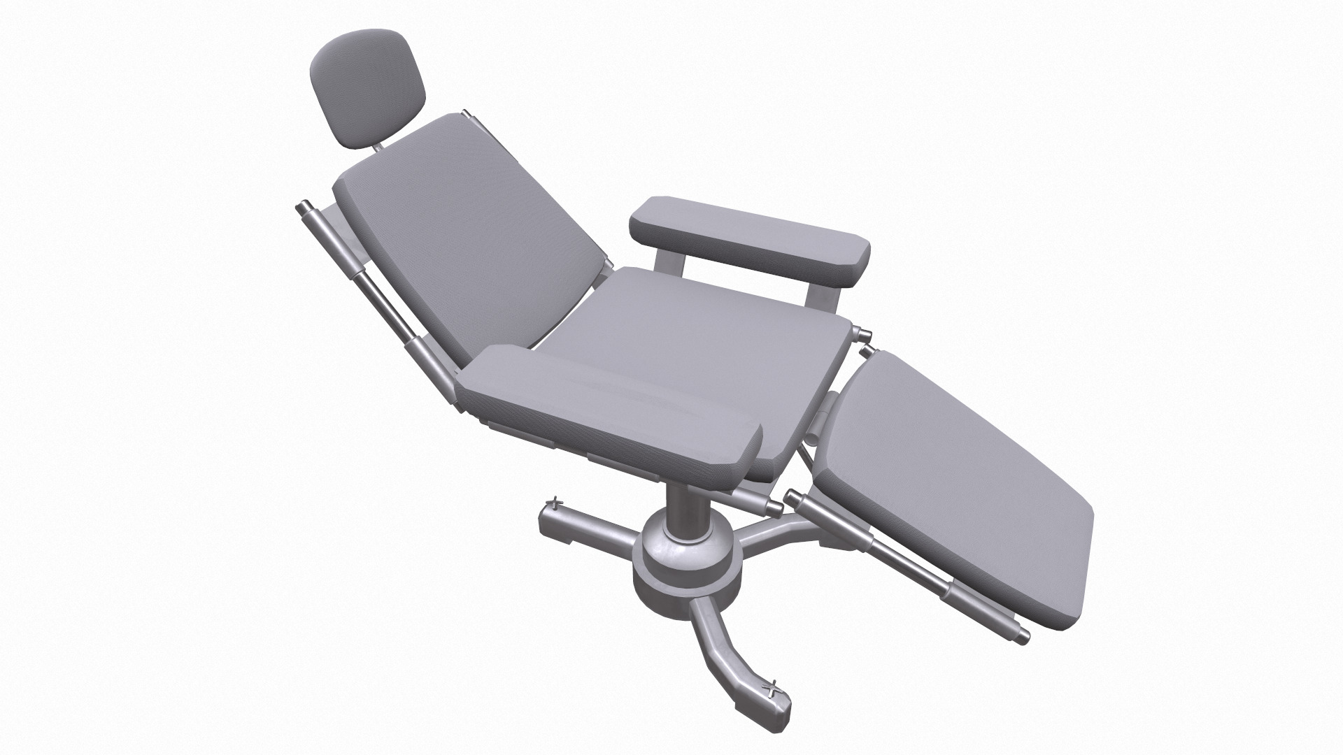 Surgery Chair Low Poly Low-poly 3D model_40