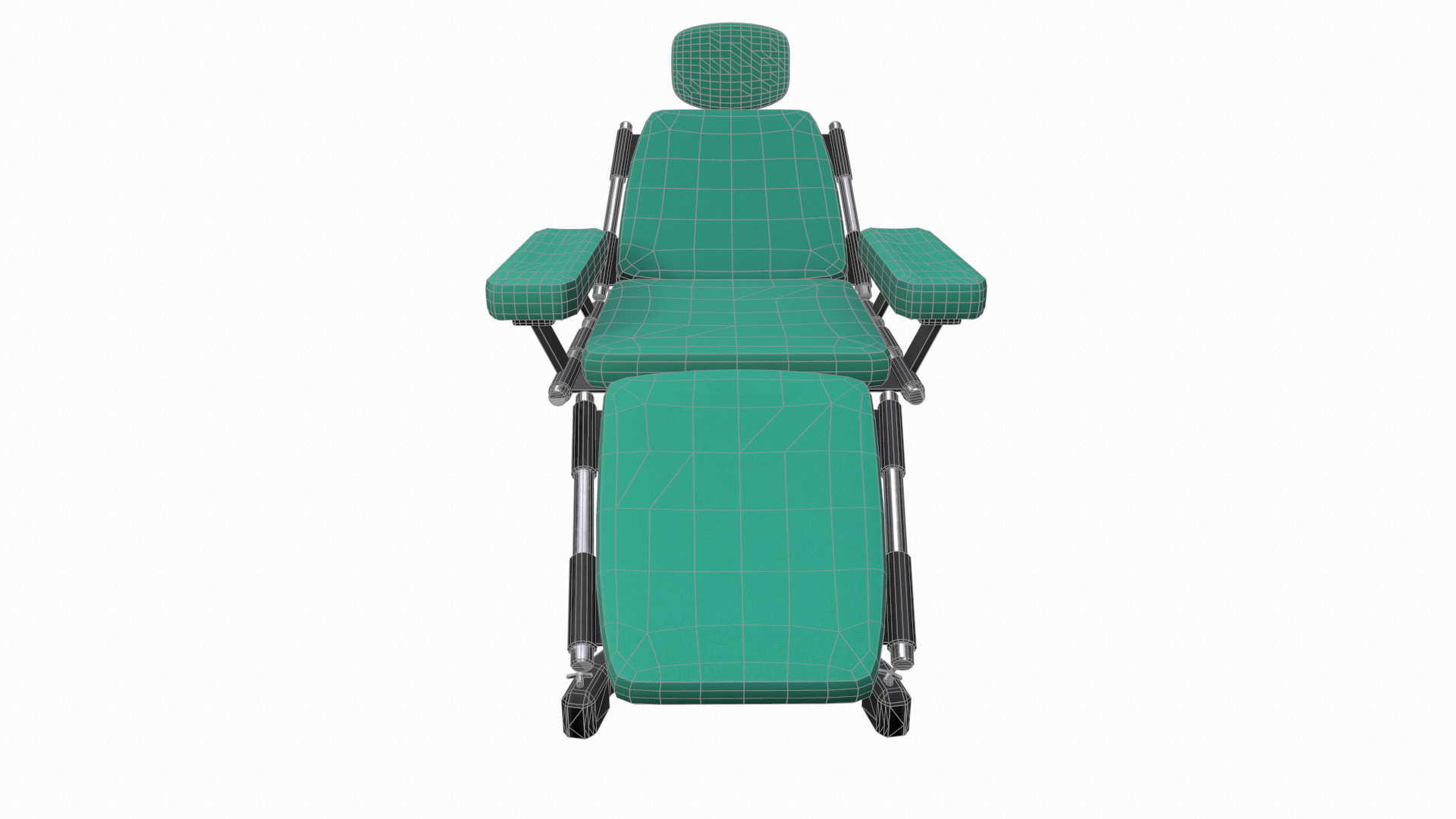 Surgery Chair Low Poly Low-poly 3D model_34