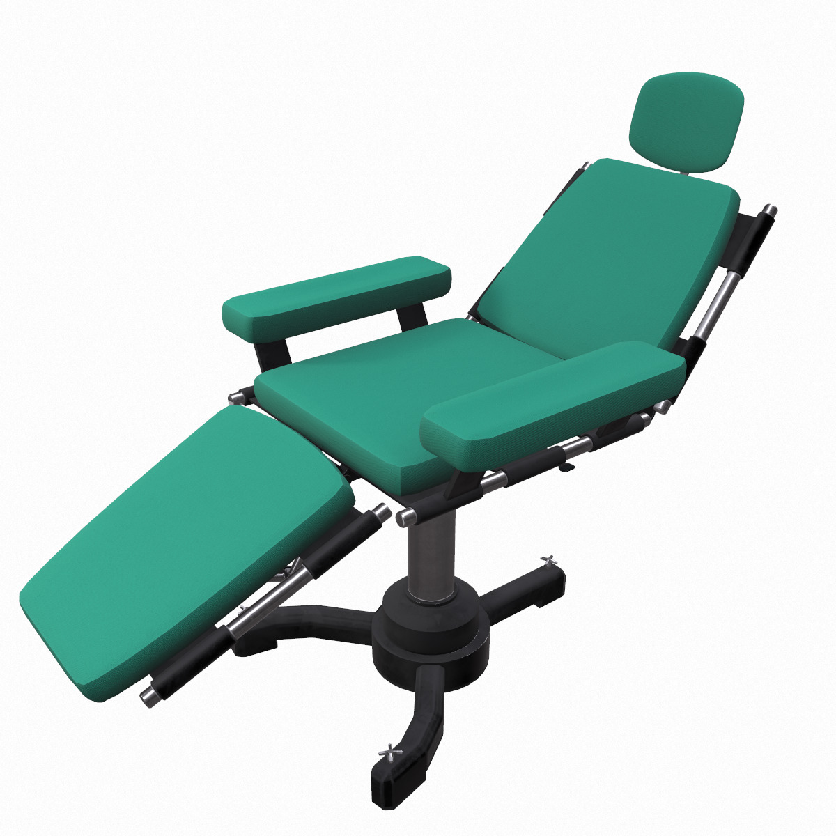 Surgery Chair Low Poly Low-poly 3D model_13