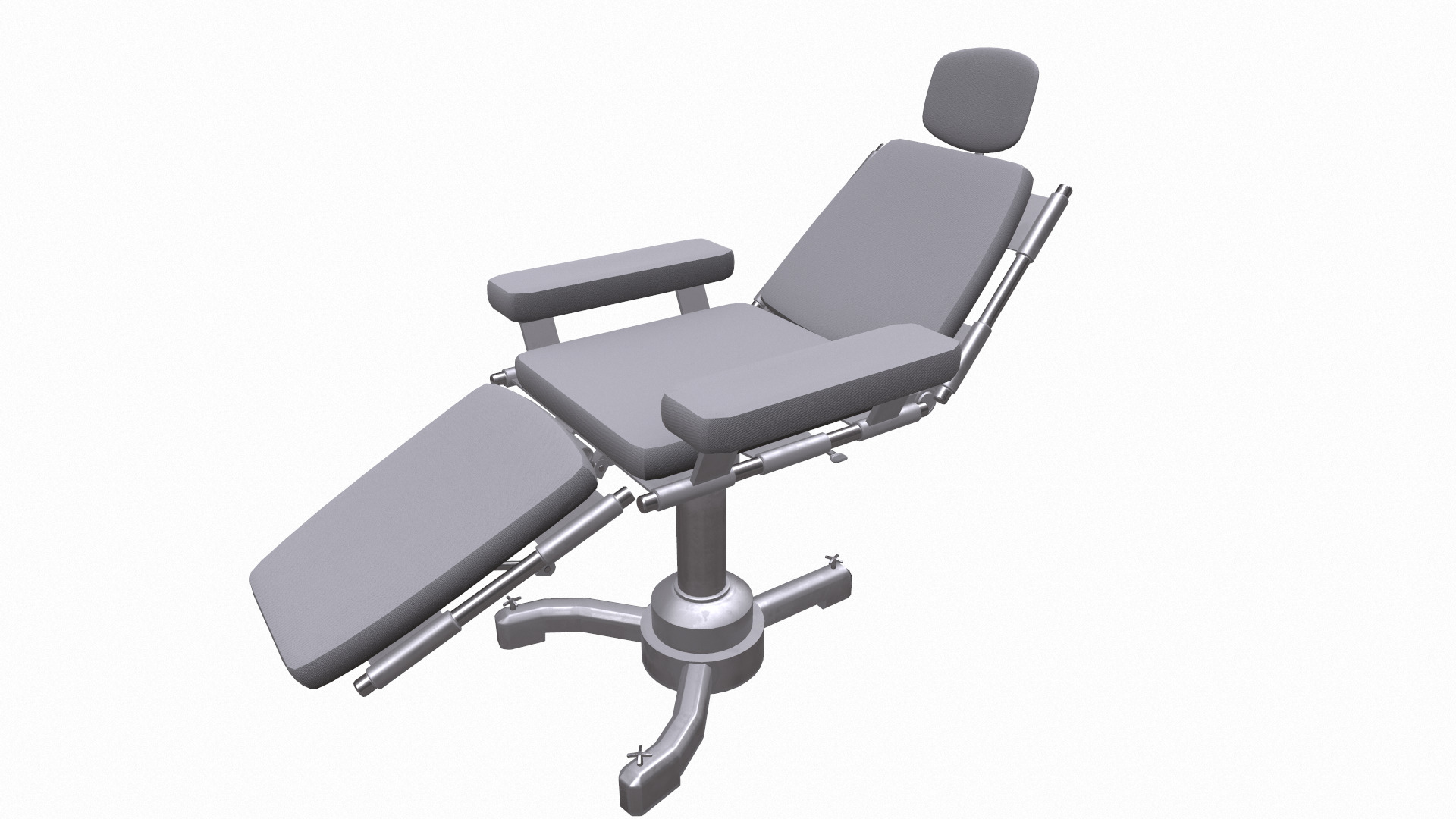 Surgery Chair Low Poly Low-poly 3D model_41